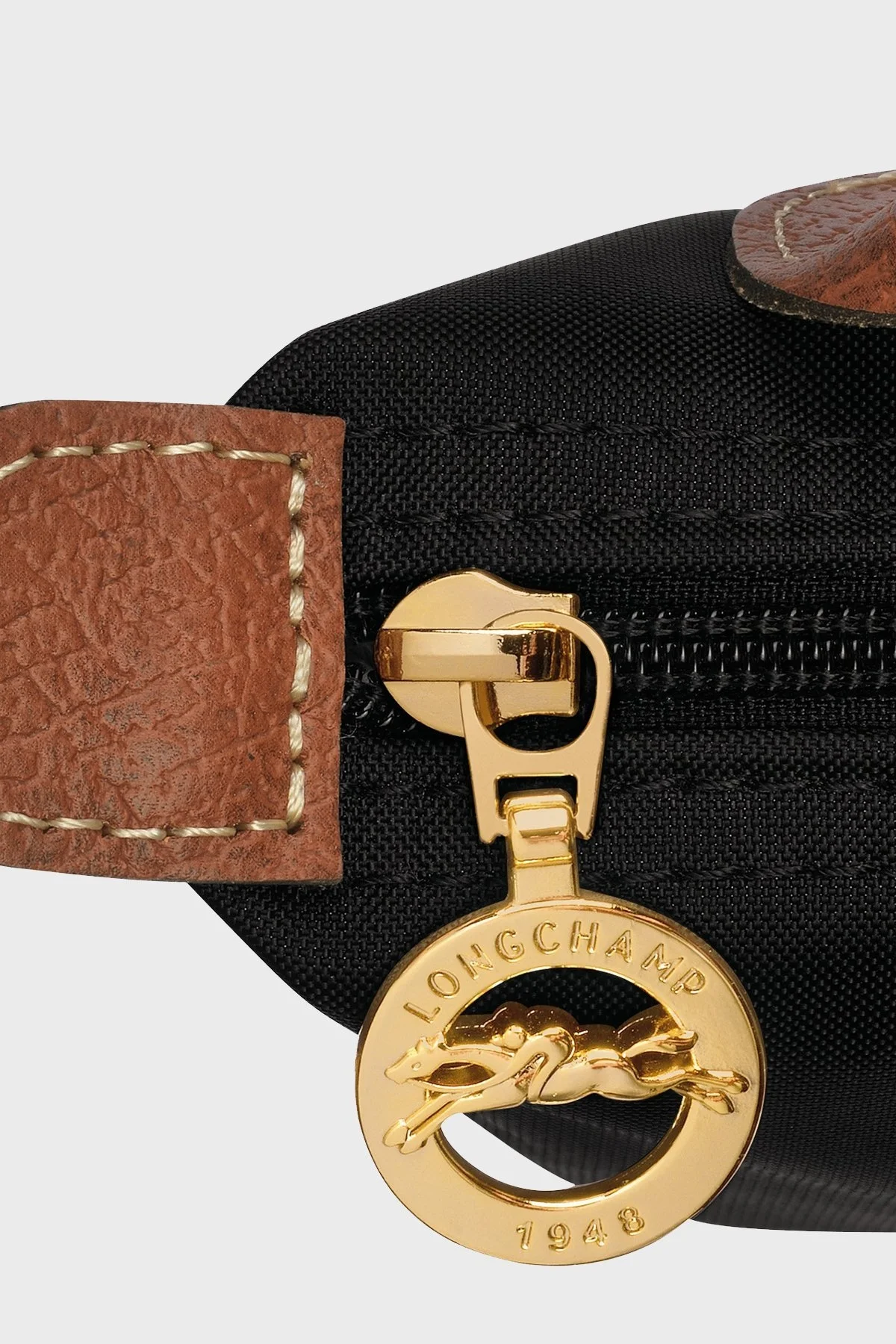 Longchamp Logolu Tek Saplı Mini Bayan Çanta 34175089 001 SİYAH - 6