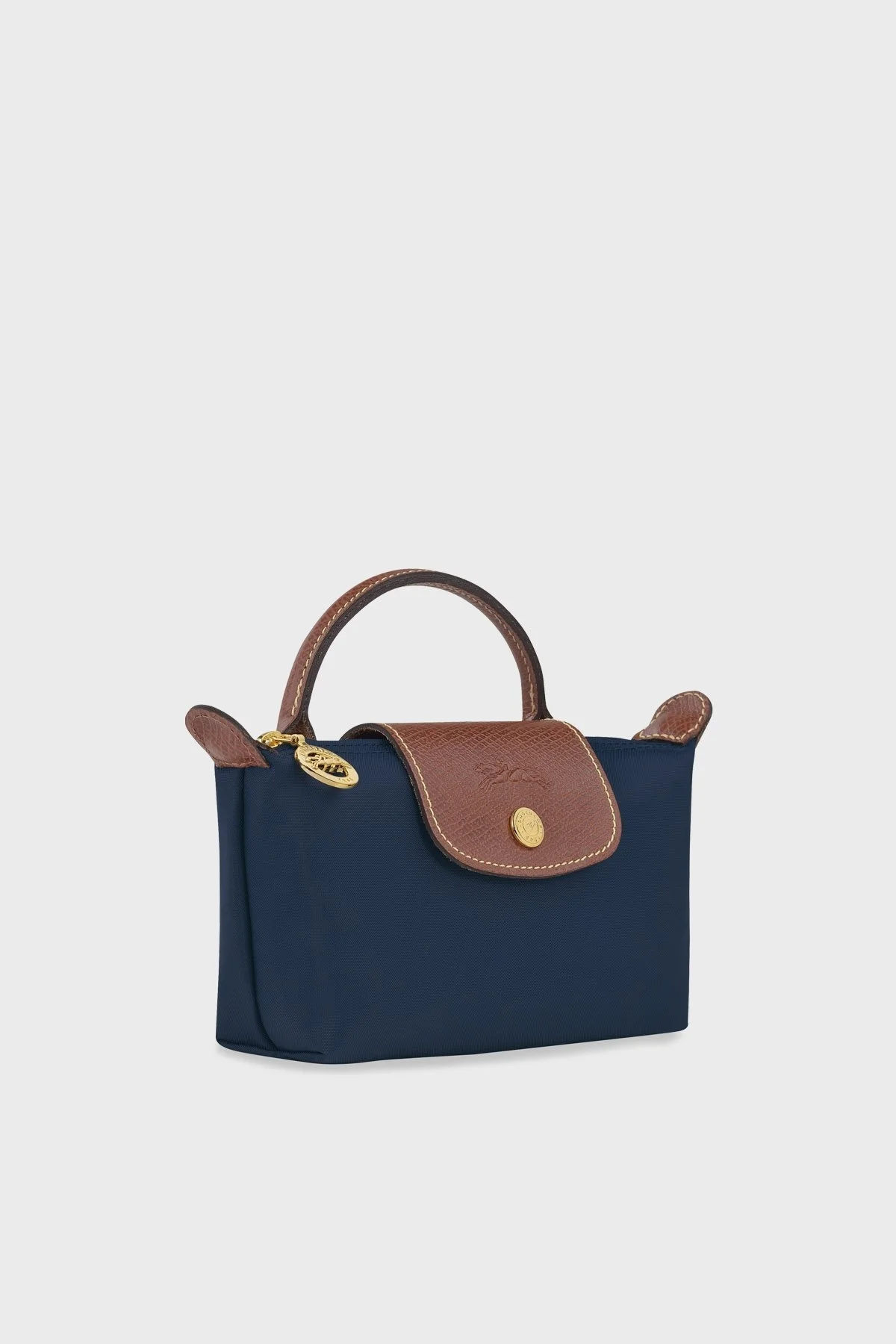 Longchamp Logolu Tek Saplı Mini Bayan Çanta 34175089 P68 LACİVERT - 4