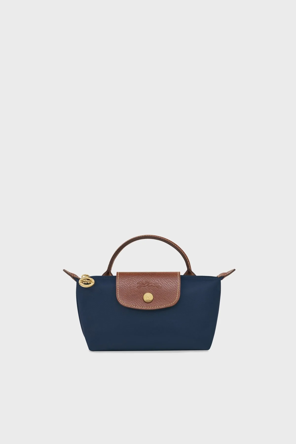 Longchamp Logolu Tek Saplı Mini Bayan Çanta 34175089 P68 LACİVERT - 6