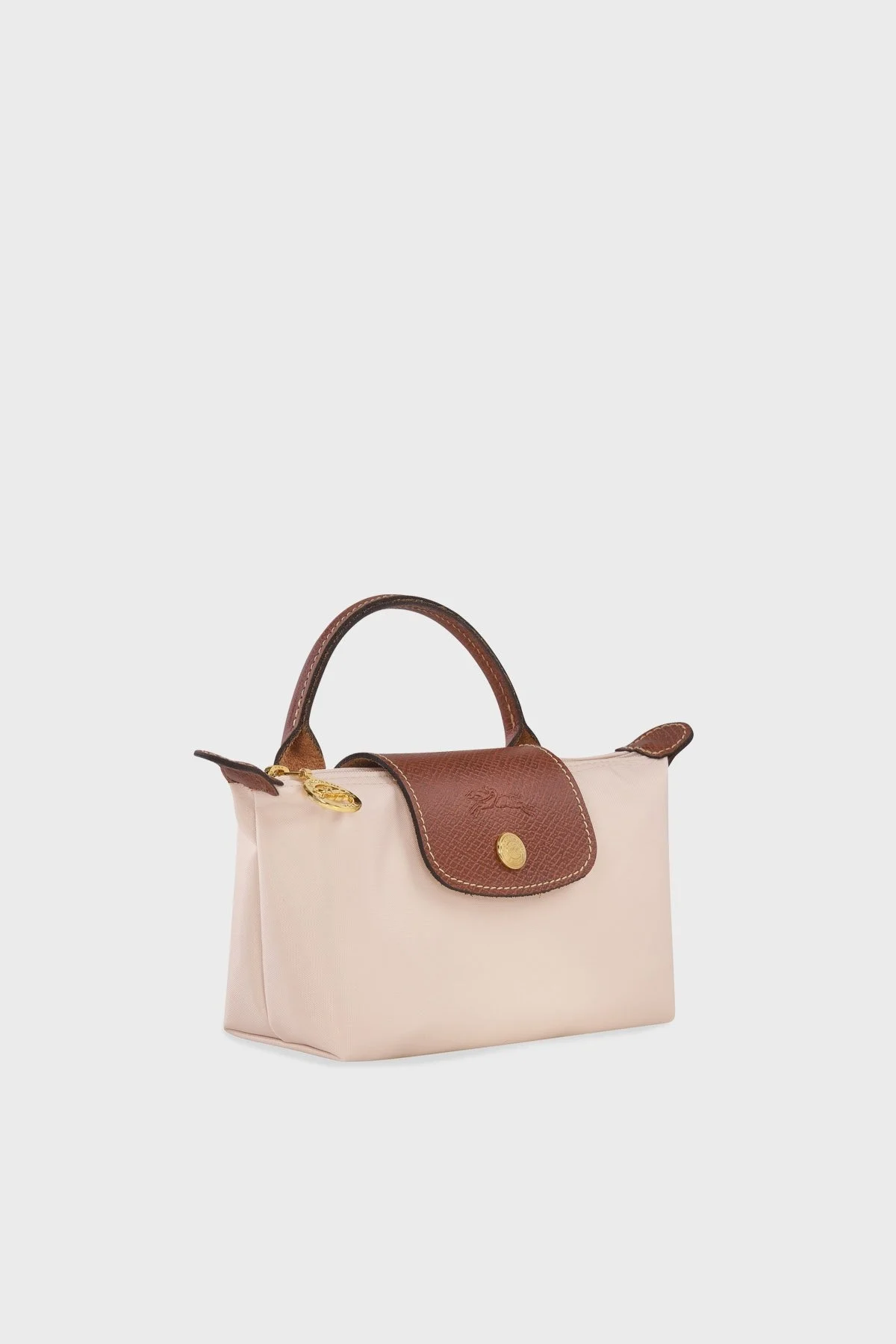 Longchamp Logolu Tek Saplı Mini Bayan Çanta 34175089 P71 BEJ - 4