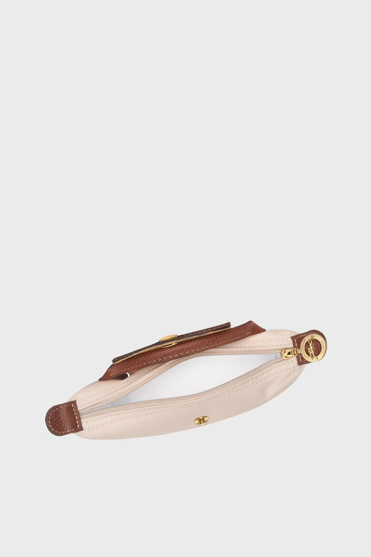 Longchamp Logolu Tek Saplı Mini Bayan Çanta 34175089 P71 BEJ - 5