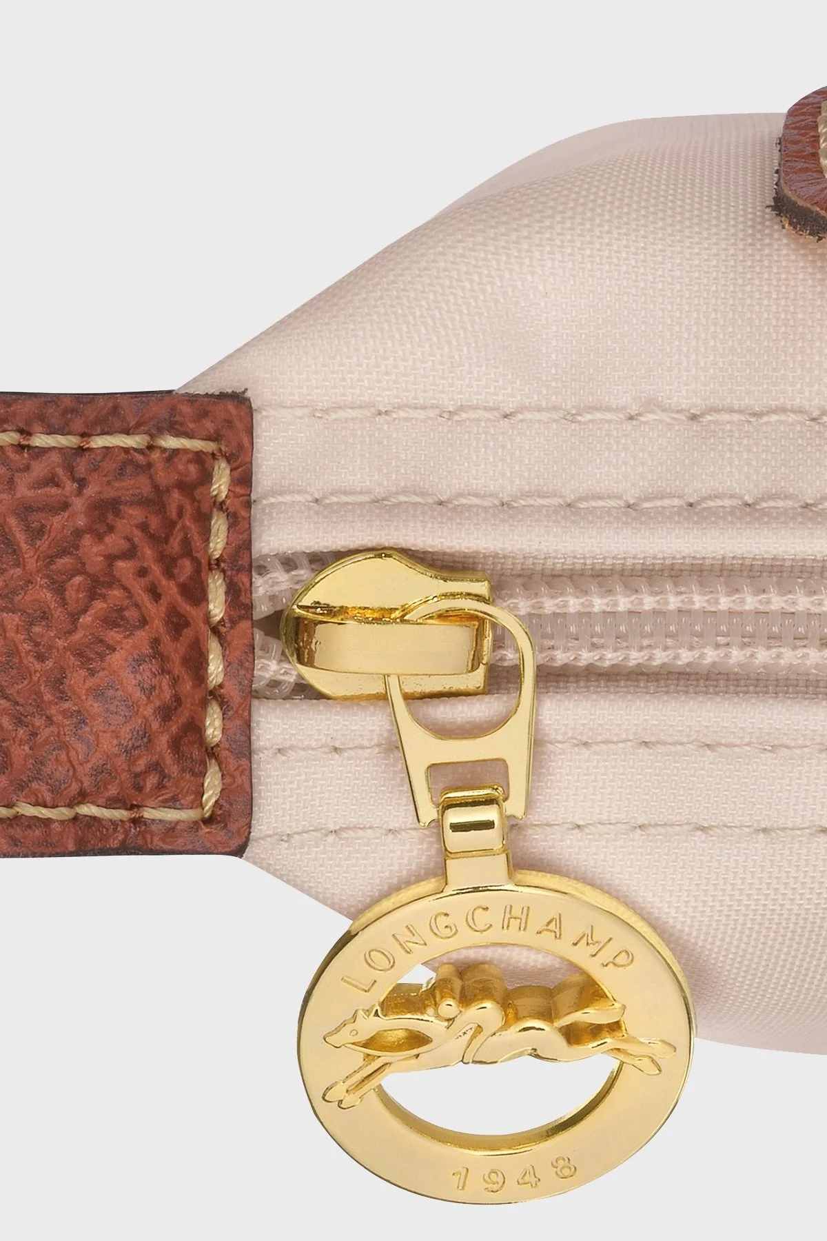 Longchamp Logolu Tek Saplı Mini Bayan Çanta 34175089 P71 BEJ - 6