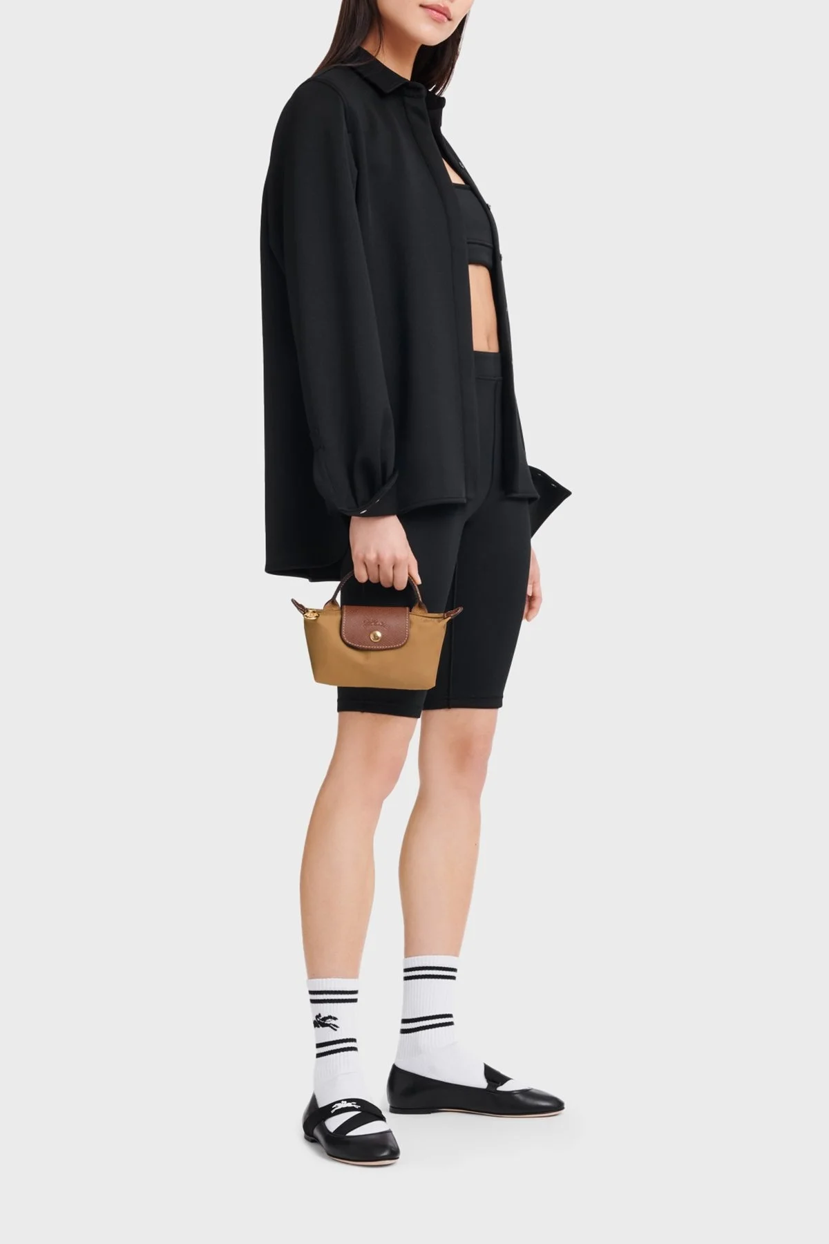 Longchamp Logolu Tek Saplı Mini Bayan Çanta 34175089 P86 TABA - 2