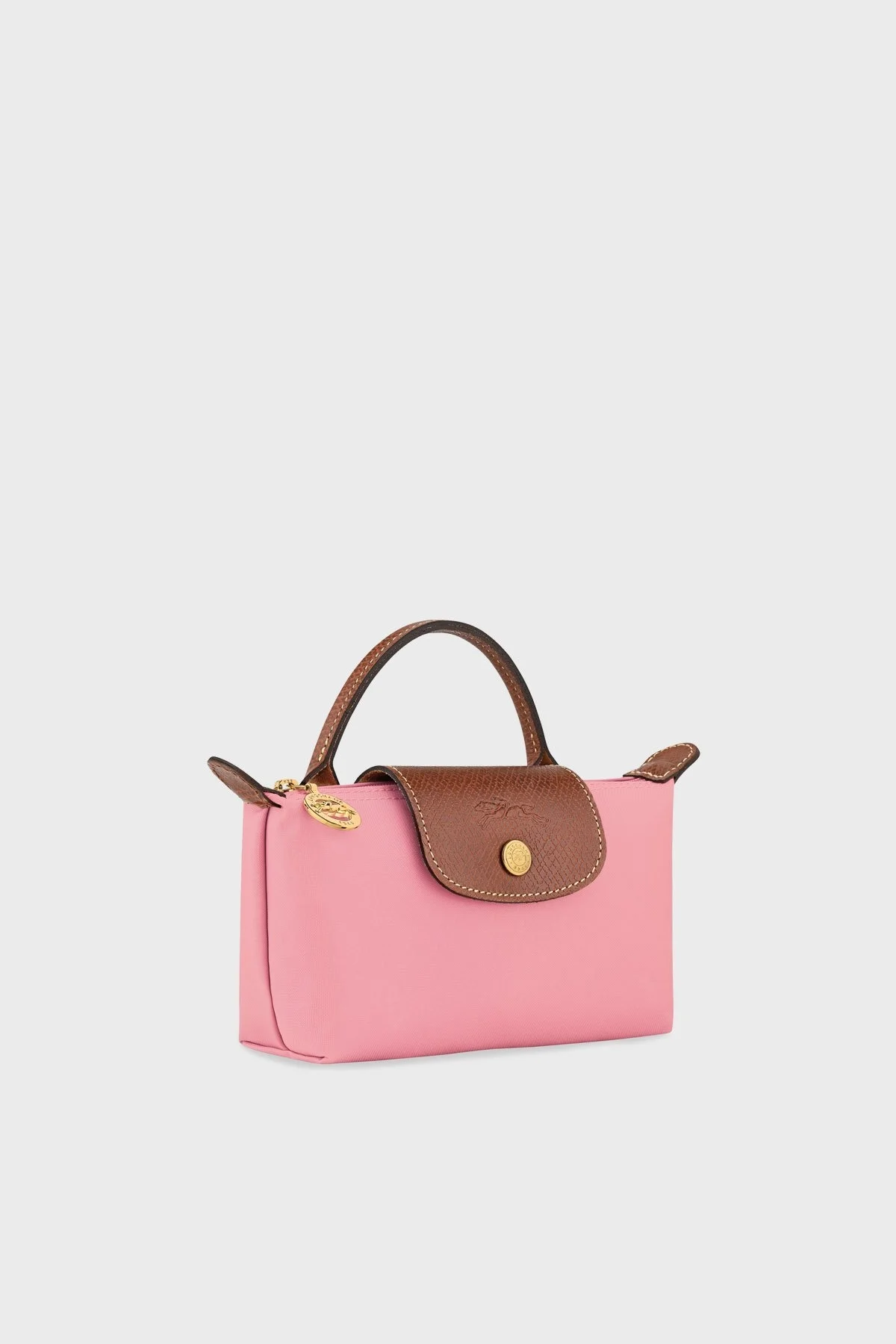 Longchamp Logolu Tek Saplı Mini Bayan Çanta 34175089 P92 PEMBE - 4