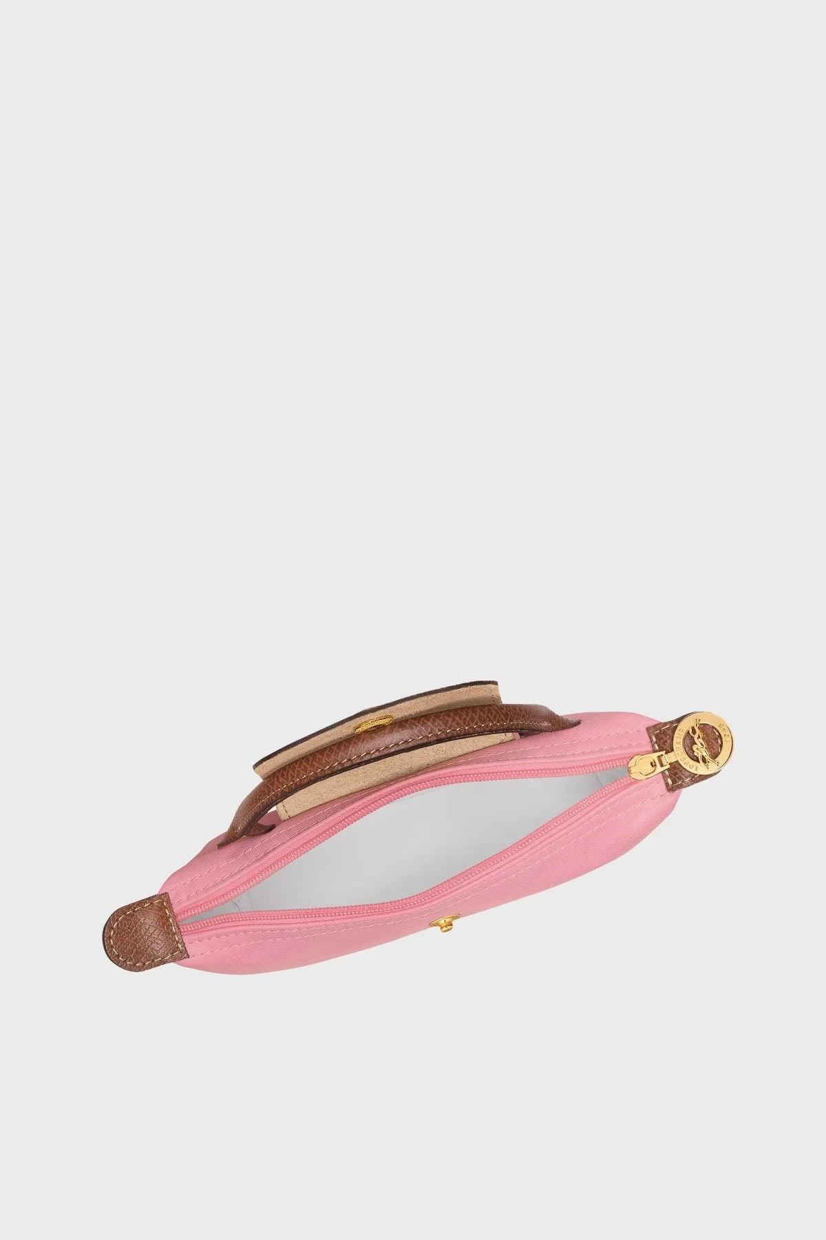 Longchamp Logolu Tek Saplı Mini Bayan Çanta 34175089 P92 PEMBE - 11