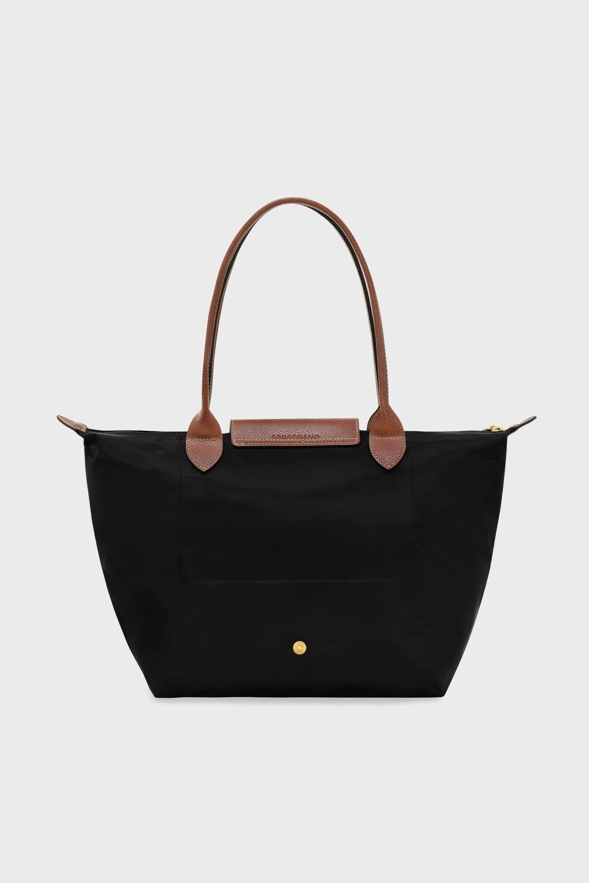 Longchamp Medium Çift Saplı Katlanabilen Tasarım Bayan Çanta L2605089 001 SİYAH - 9