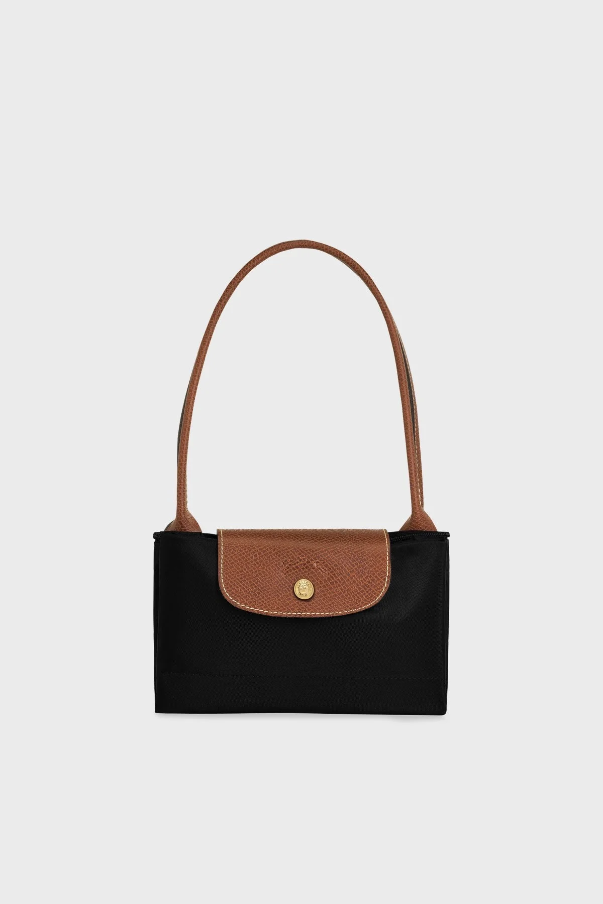 Longchamp Medium Çift Saplı Katlanabilen Tasarım Bayan Çanta L2605089 001 SİYAH - 12