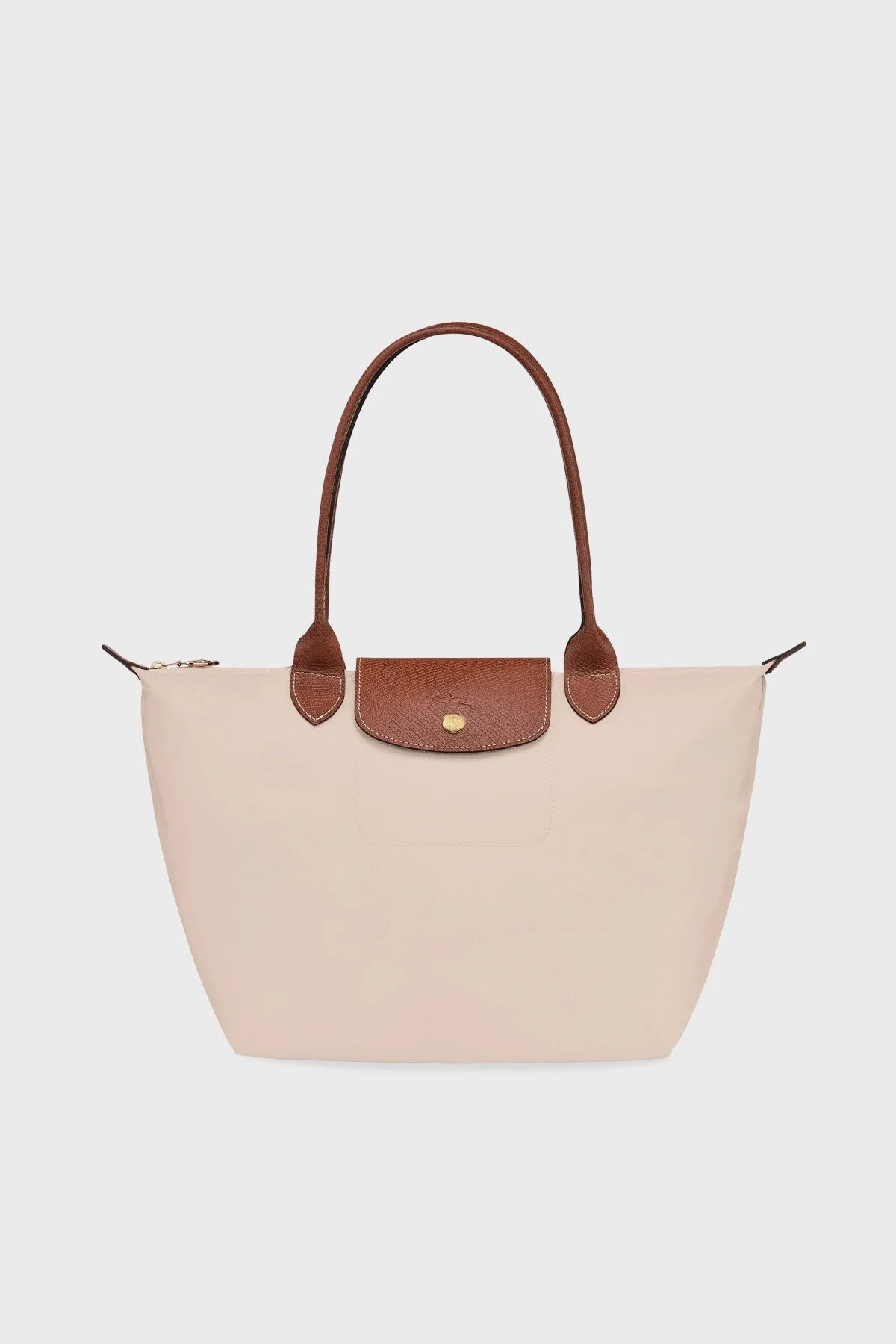Longchamp Medium Çift Saplı Katlanabilen Tasarım Bayan Çanta L2605089 P71 BEJ - 1