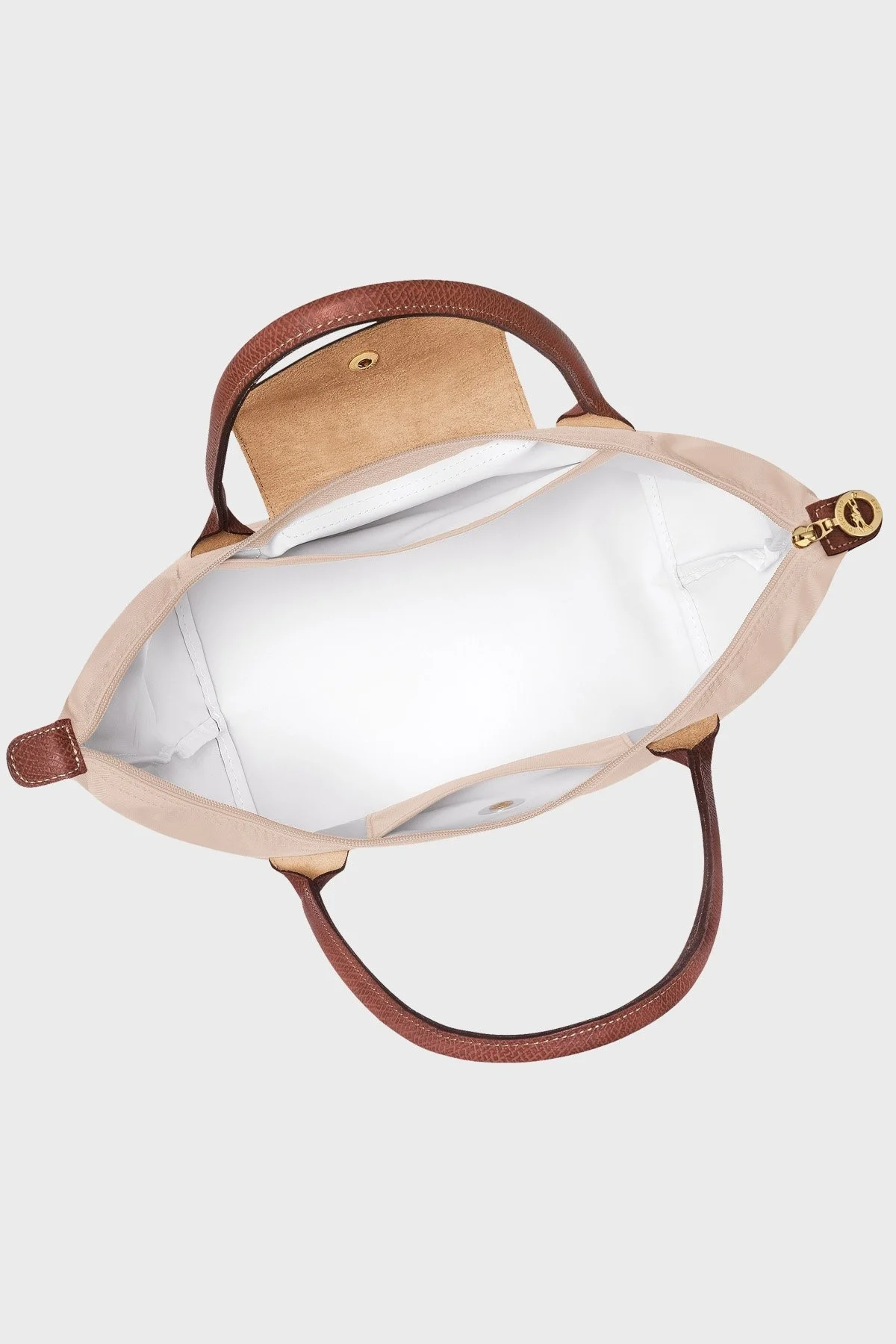 Longchamp Medium Çift Saplı Katlanabilen Tasarım Bayan Çanta L2605089 P71 BEJ - 5