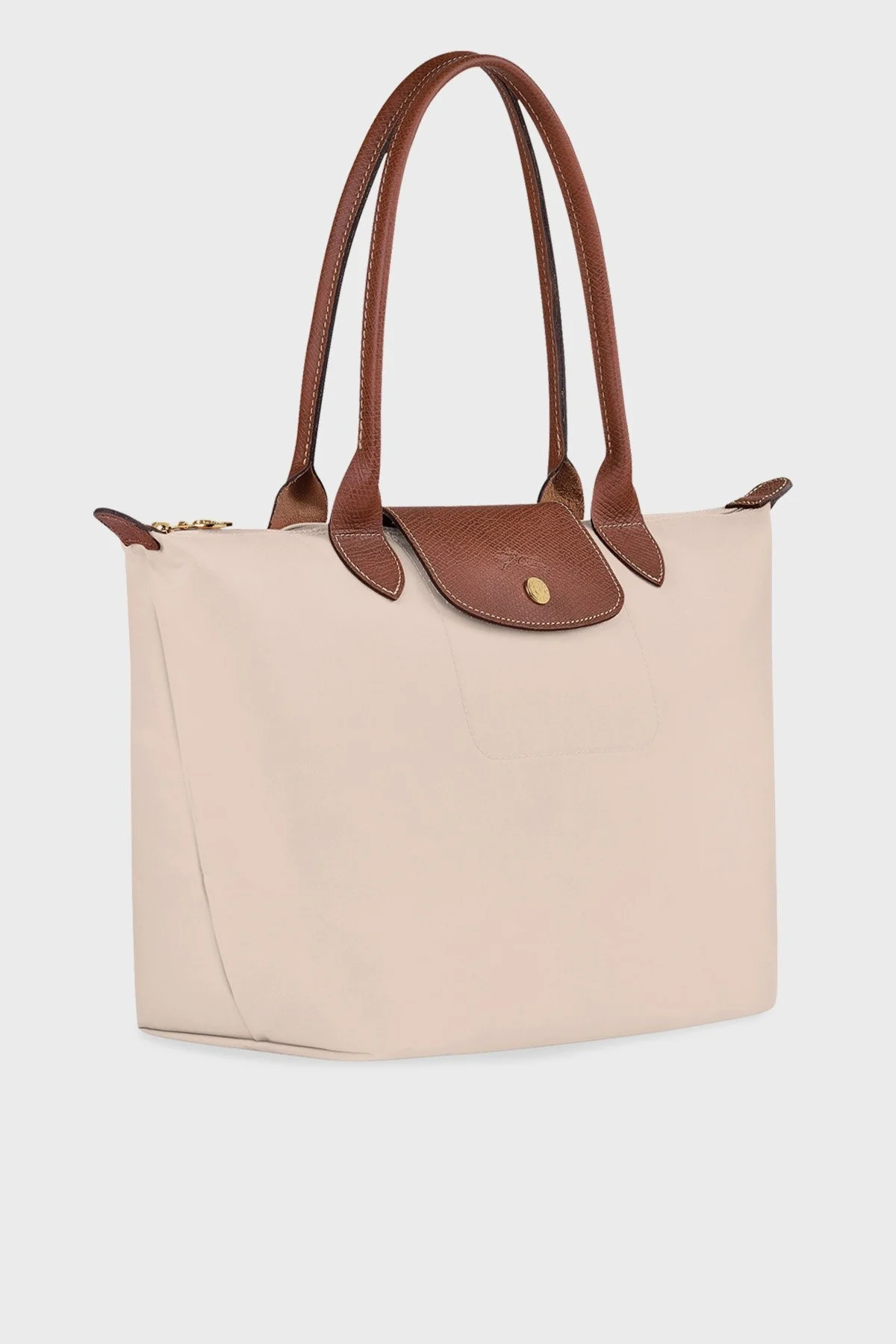 Longchamp Medium Çift Saplı Katlanabilen Tasarım Bayan Çanta L2605089 P71 BEJ - 6