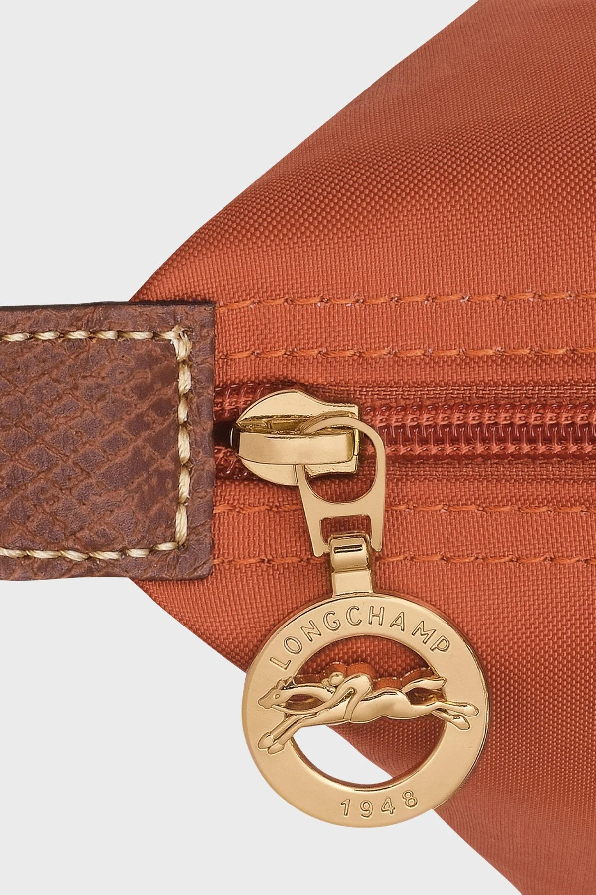 Longchamp Medium Çift Saplı Katlanabilen Tasarım Bayan Çanta L2605089 P97 KİREMİT - 6