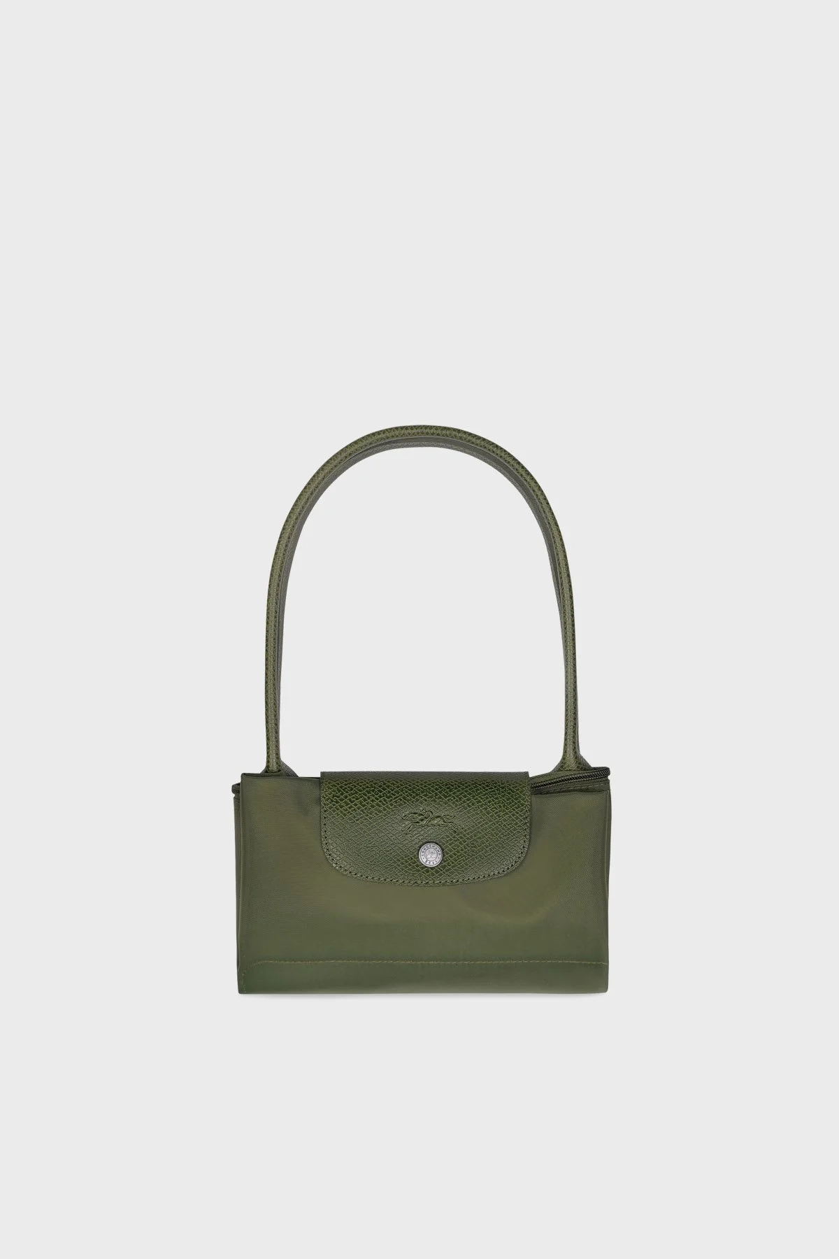 Longchamp Medium Logolu Katlanabilen Tasarım Çift Saplı Bayan Çanta L2605919 479 HAKİ - 6