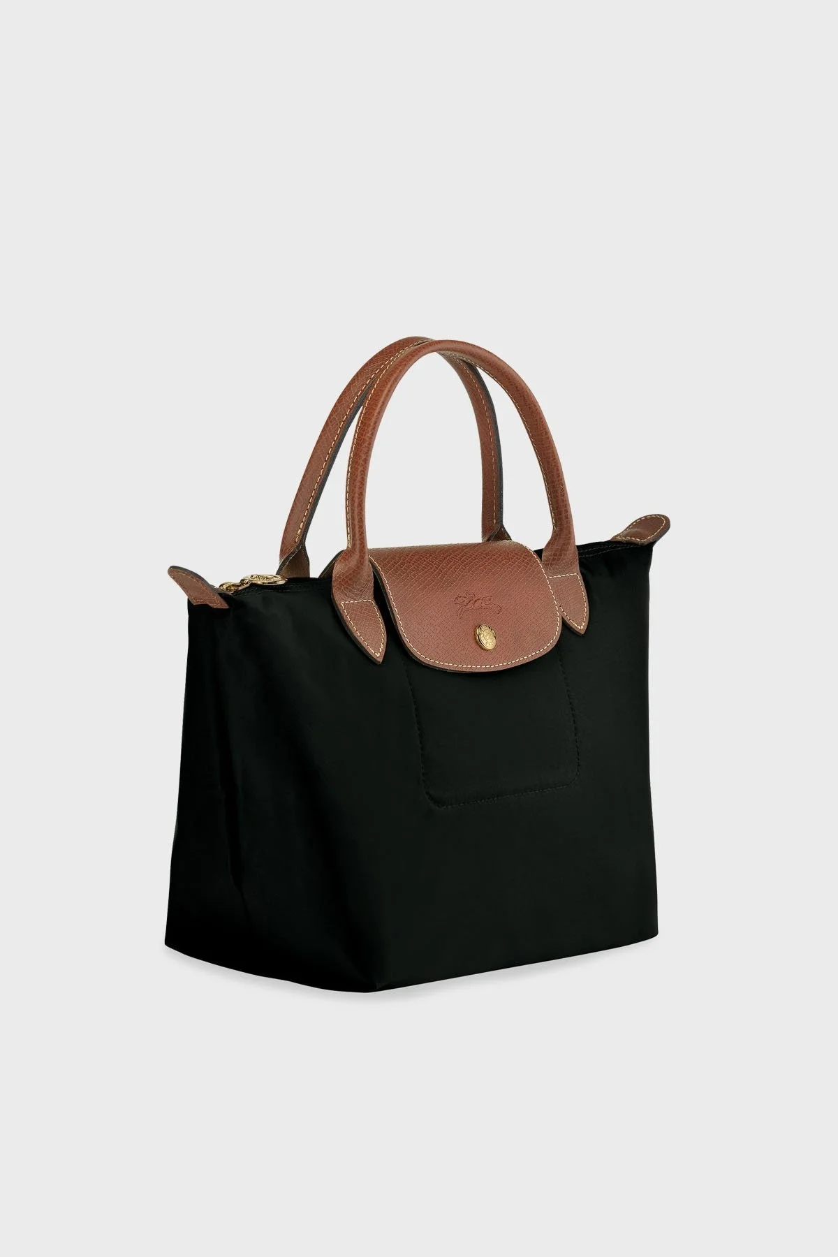 Longchamp Small Logolu Katlanabilen Tasarım Bayan Çanta L1621089 001 SİYAH - 6