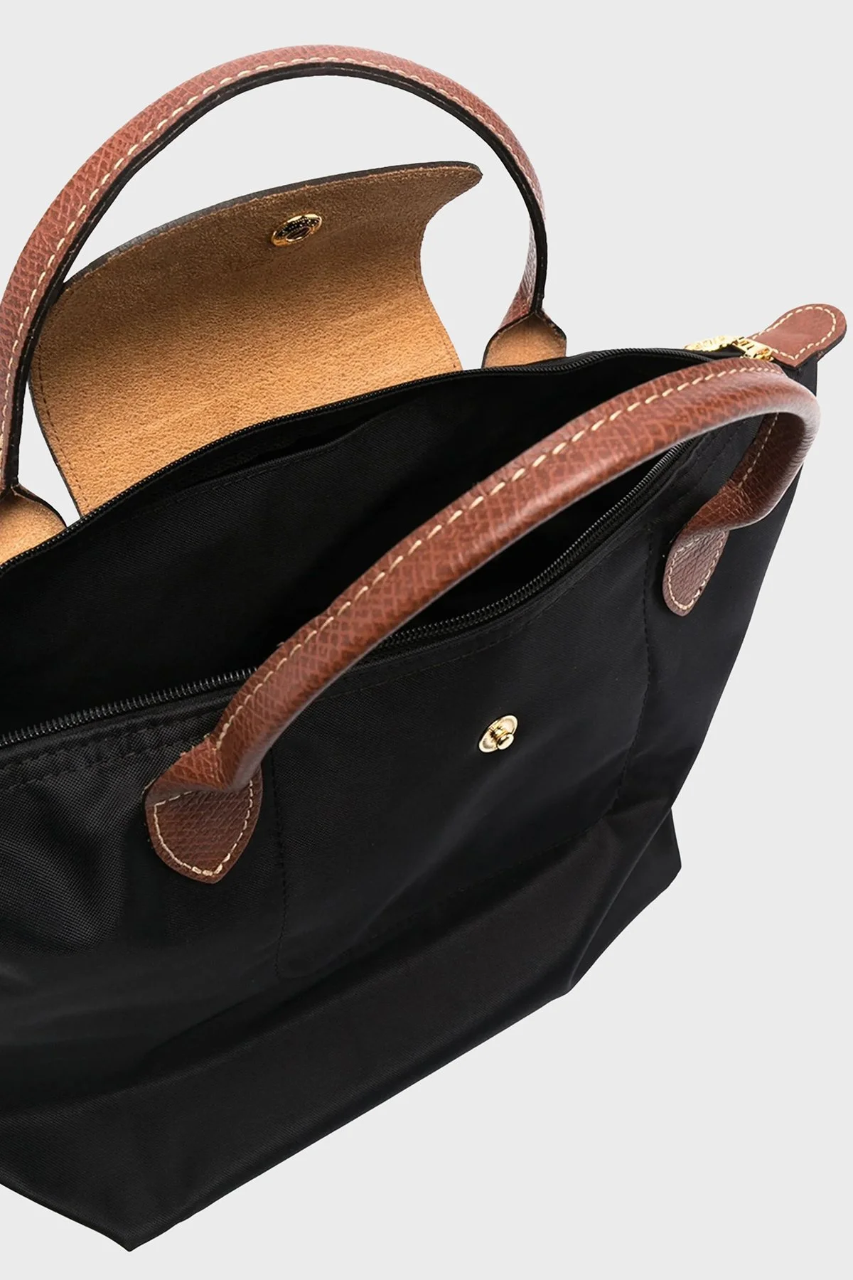 Longchamp Small Logolu Katlanabilen Tasarım Bayan Çanta L1621089 001 SİYAH - 11