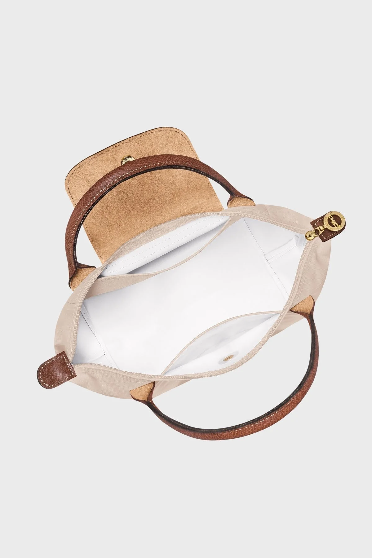 Longchamp Small Logolu Katlanabilen Tasarım Bayan Çanta L1621089 P71 BEJ - 4