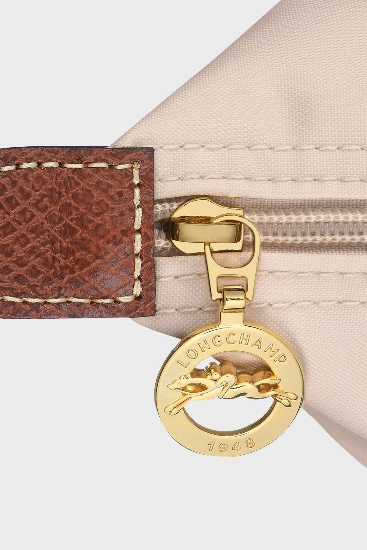Longchamp Small Logolu Katlanabilen Tasarım Bayan Çanta L1621089 P71 BEJ - 6