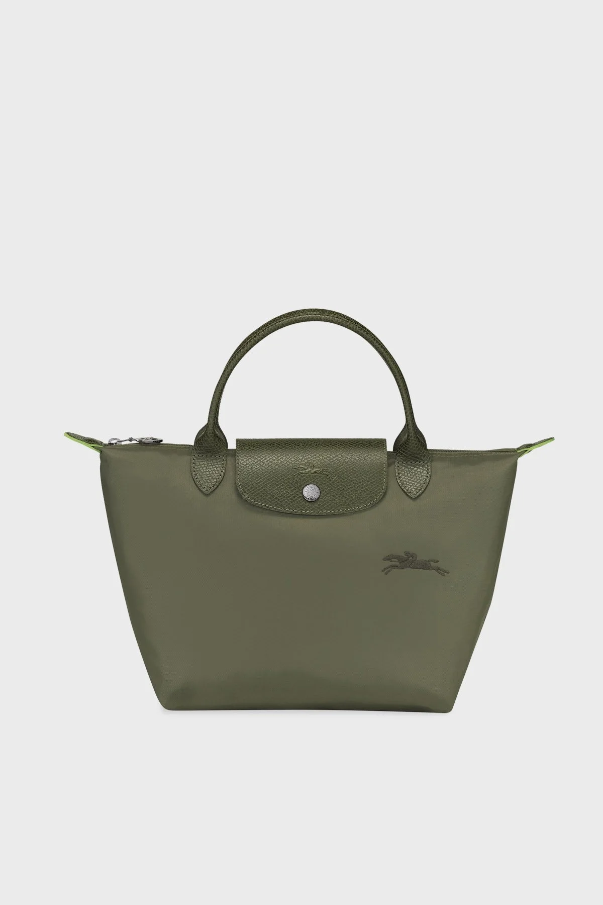 Longchamp Small Logolu Katlanabilir Tasarım Çift Saplı Bayan Çanta L1621919 479 HAKİ - 1