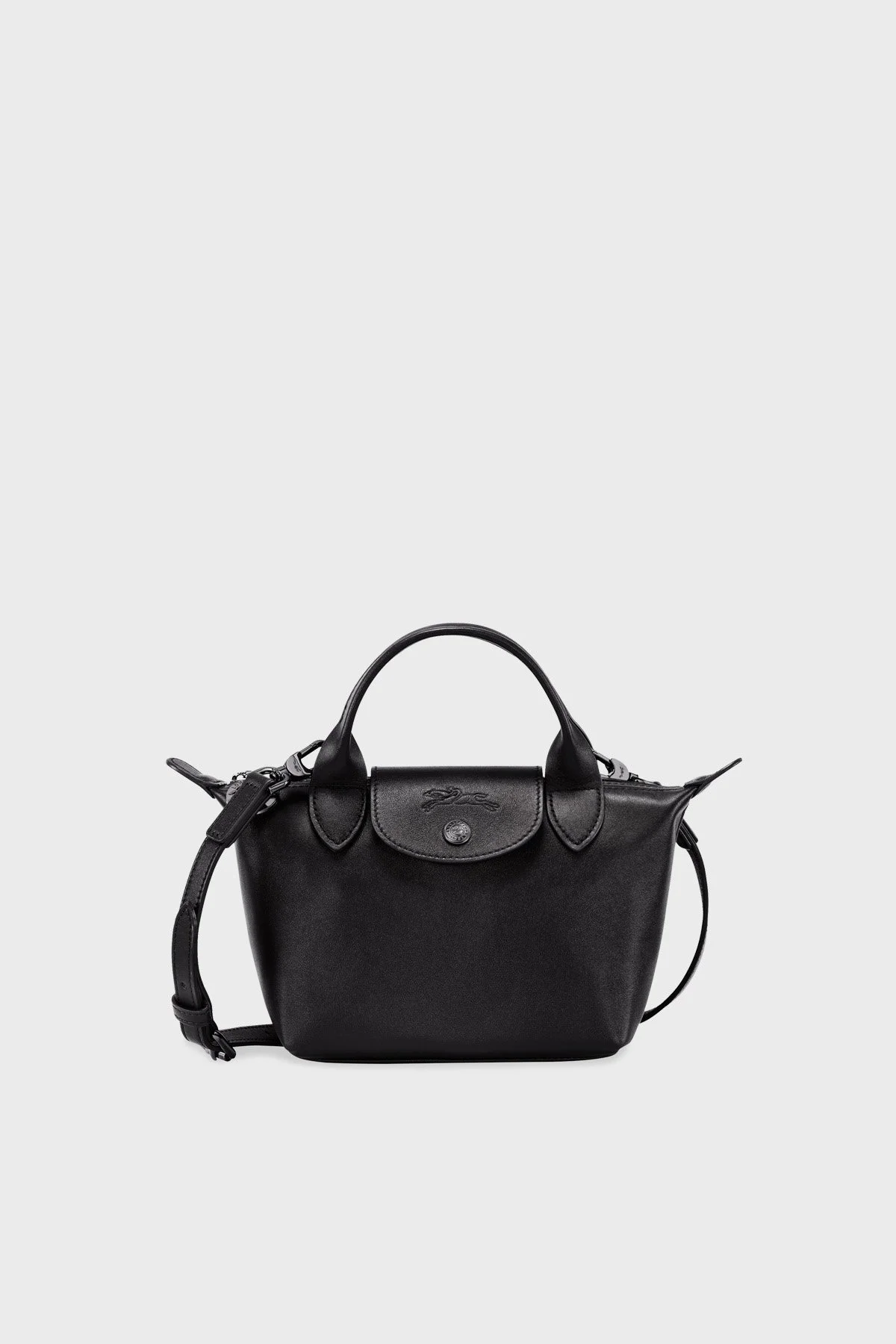 Longchamp Xtra Xsmall Hakiki Deri Çıkarılabilir Askılı Bayan Çanta L1500987 001 SİYAH - 7