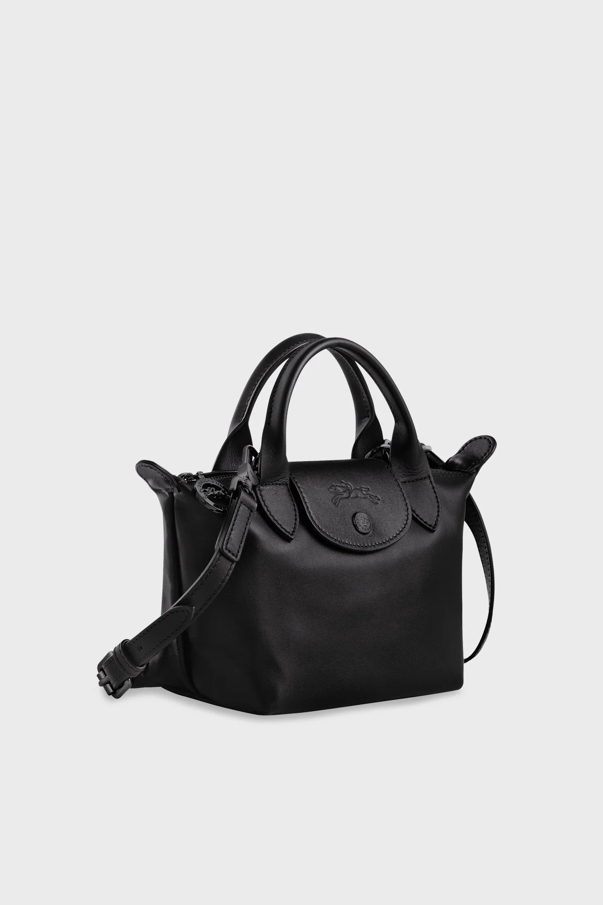 Longchamp Xtra Xsmall Hakiki Deri Çıkarılabilir Askılı Bayan Çanta L1500987 001 SİYAH - 11