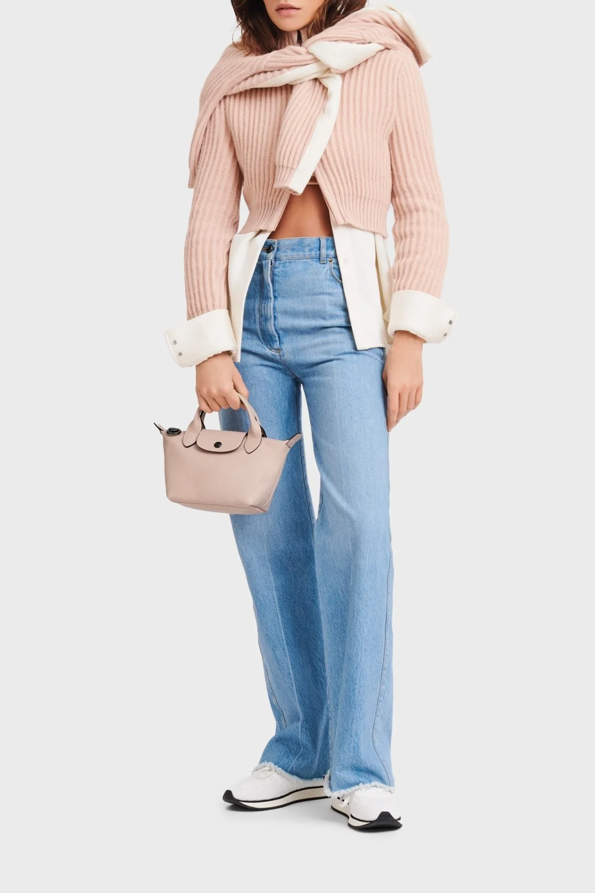 Longchamp Xtra Xsmall Hakiki Deri Çıkarılabilir Askılı Bayan Çanta L1500987 542 PUDRA - 8