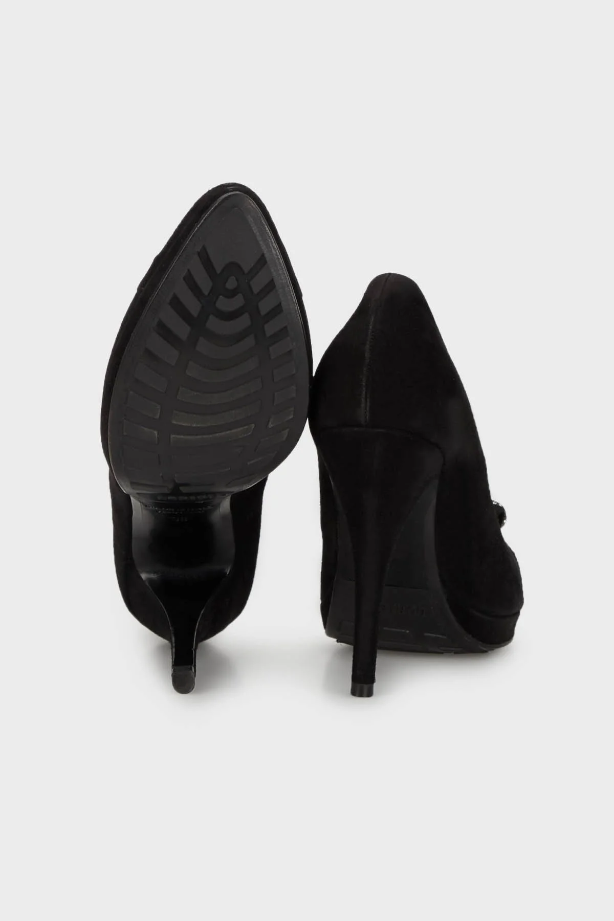 Loriblu Süet Topuklu Bayan Ayakkabı ZOX5K222IAD189A016 SİYAH - 4