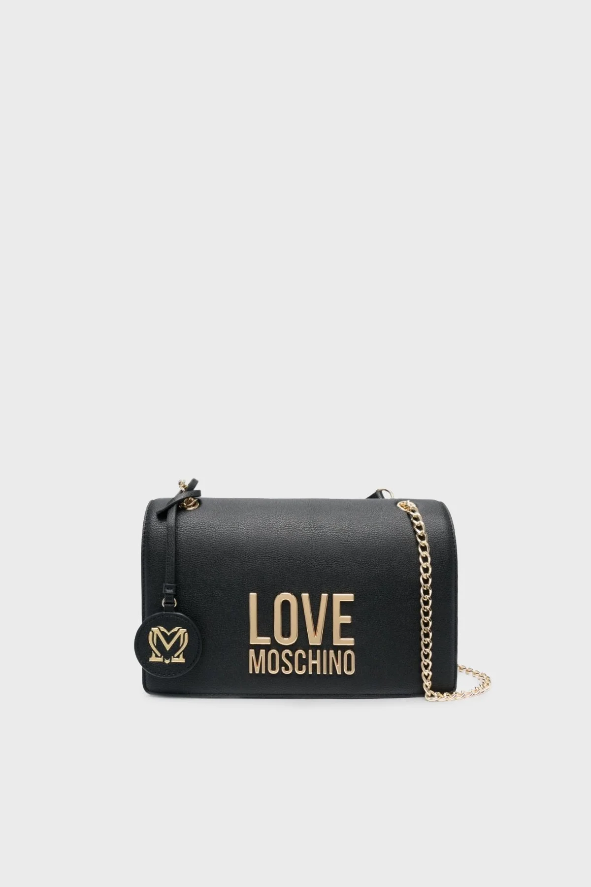 Love Moschino Altın Logolu Zincir Askılı Bayan Çanta JC4099PP1HLI0000 SİYAH - 1