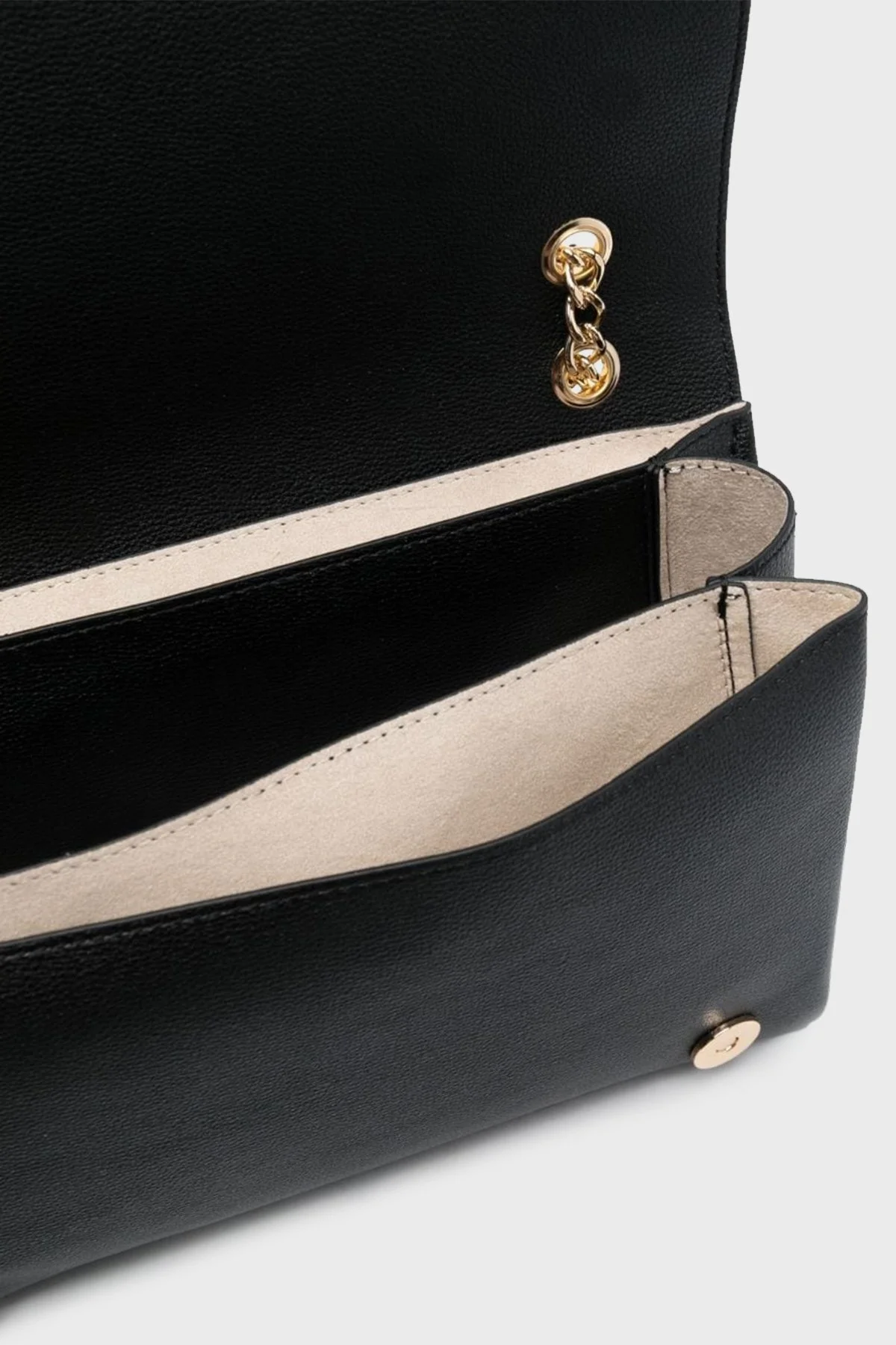 Love Moschino Altın Logolu Zincir Askılı Bayan Çanta JC4099PP1HLI0000 SİYAH - 4