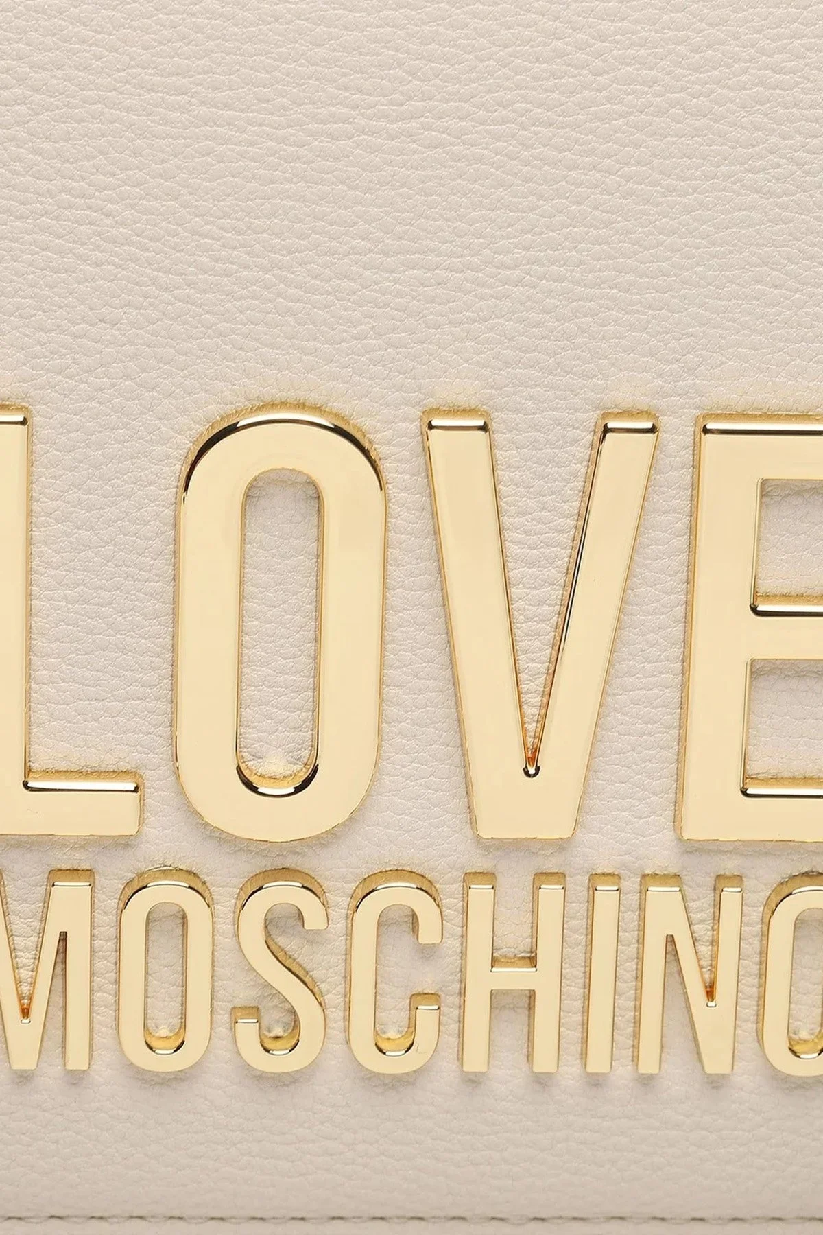 Love Moschino Altın Logolu Zincir Askılı Bayan Çanta JC4099PP1HLI0110 EKRU - 3