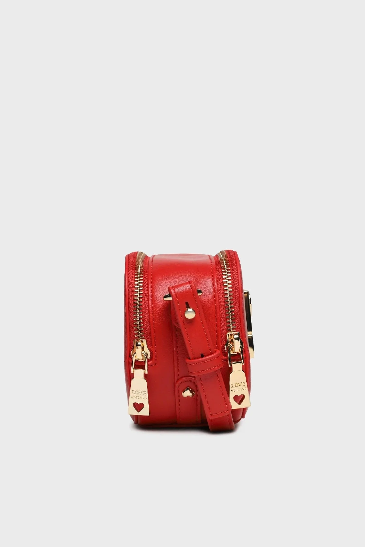 Love Moschino Altın Metal Detaylı Ayarlanabilir Uzatma Askılı Bayan Çanta JC4028PP1HLK0500 KIRMIZI - 3