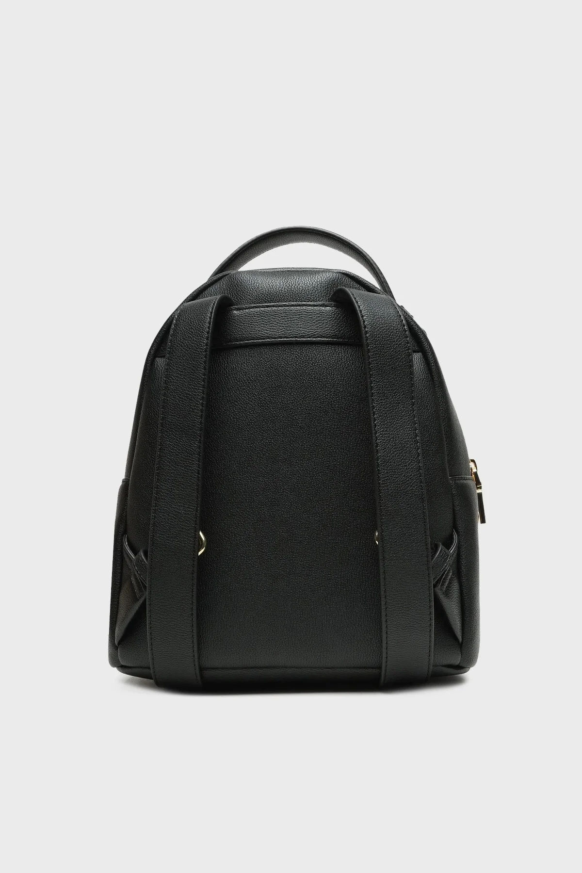 Love Moschino Altın Metal Logolu Ayarlanabilir Askılı Bayan Sırt Çantası JC4105PP1HLI0000 SİYAH - 5