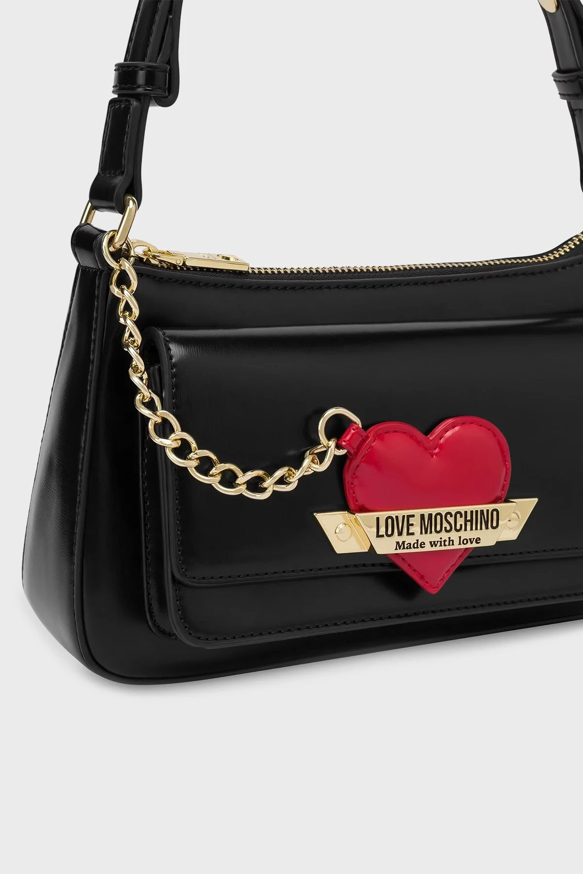 Love Moschino Ayarlanabilir Askılı Bayan Çanta JC4140PP1LLM1000 SİYAH - 8