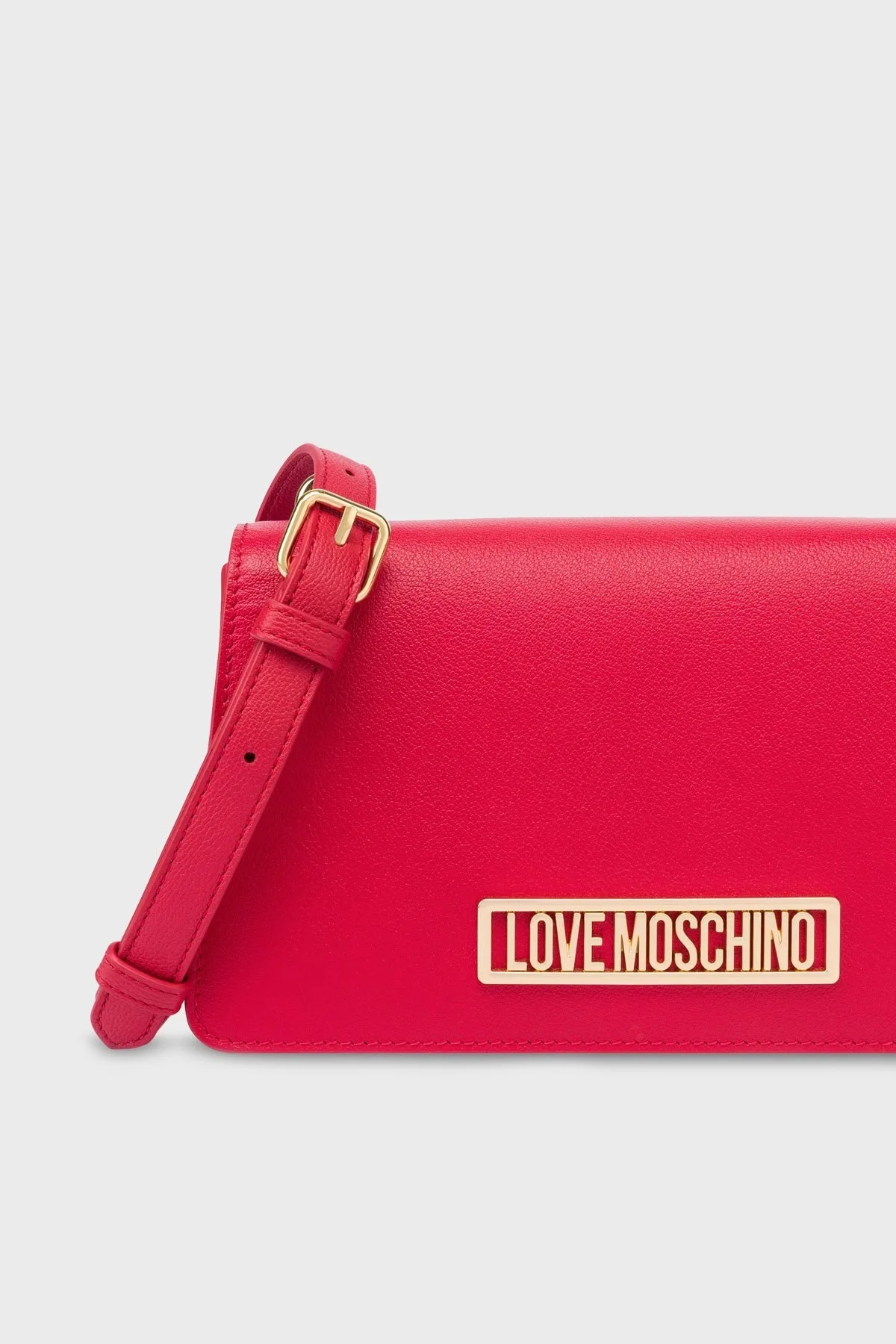 Love Moschino Ayarlanabilir ve Çıkarılabilir Çift Askılı Bayan Çanta JC4145PP1IL1250A KIRMIZI - 2
