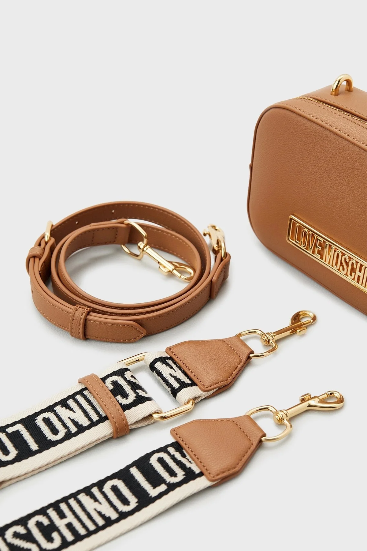 Love Moschino Ayarlanabilir ve Çıkarılabilir Çift Askılı Bayan Çanta JC4148PP1IL1220A TABA - 3