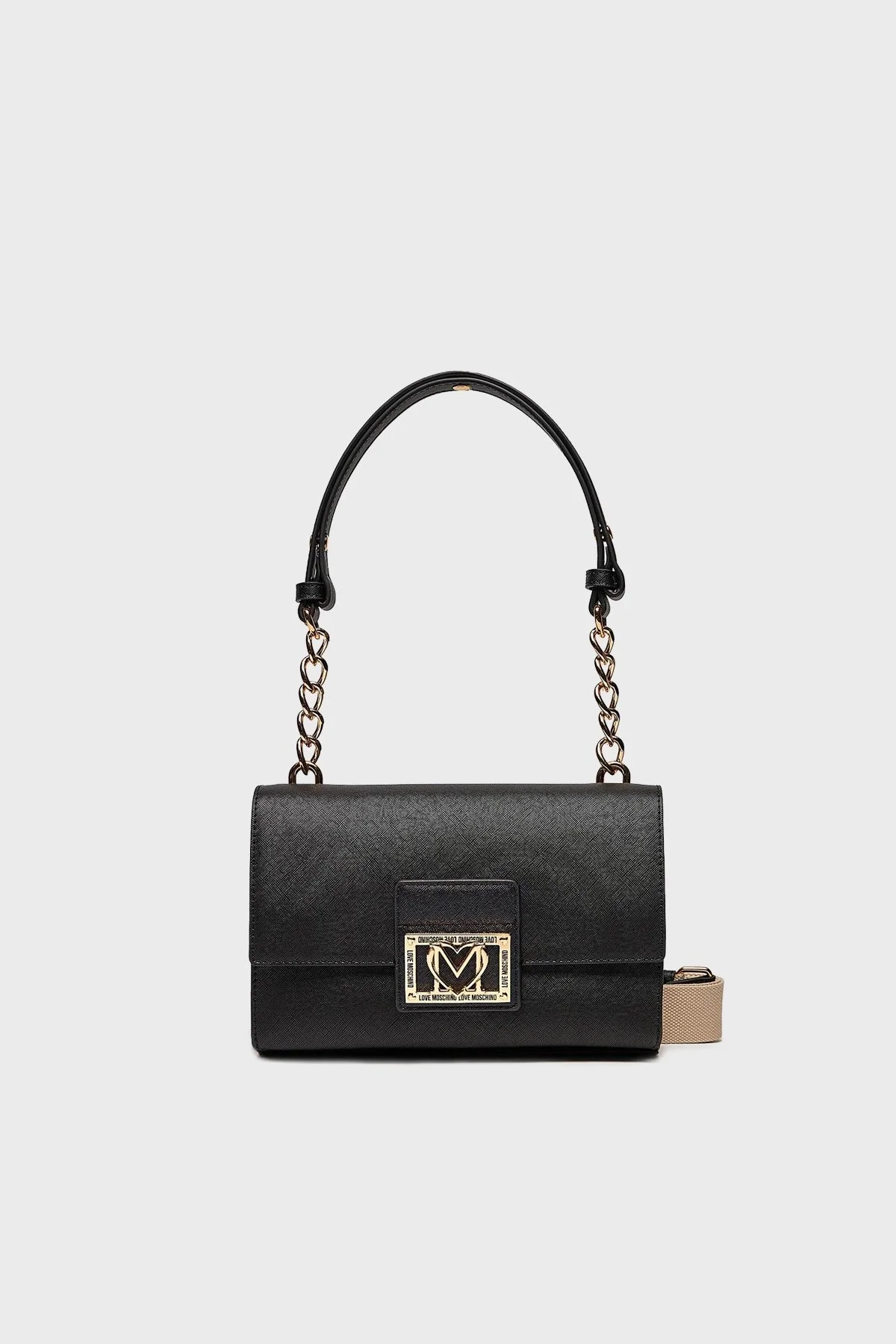 Love Moschino Çıkarılabilir Çapraz Askılı Bayan Çanta JC4329PP0IKS0000 SİYAH - 1