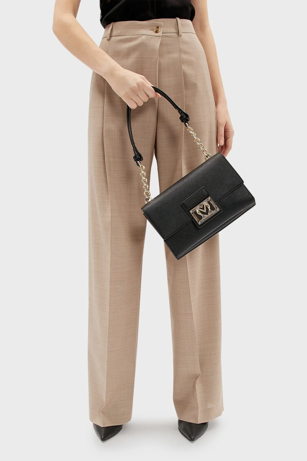 Love Moschino Çıkarılabilir Çapraz Askılı Bayan Çanta JC4329PP0IKS0000 SİYAH - 2