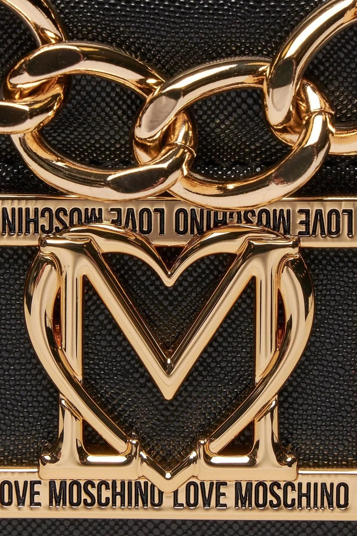 Love Moschino Çıkarılabilir Çapraz Askılı Mini Bayan Çanta JC4330PP0IKS0000 SİYAH - 5