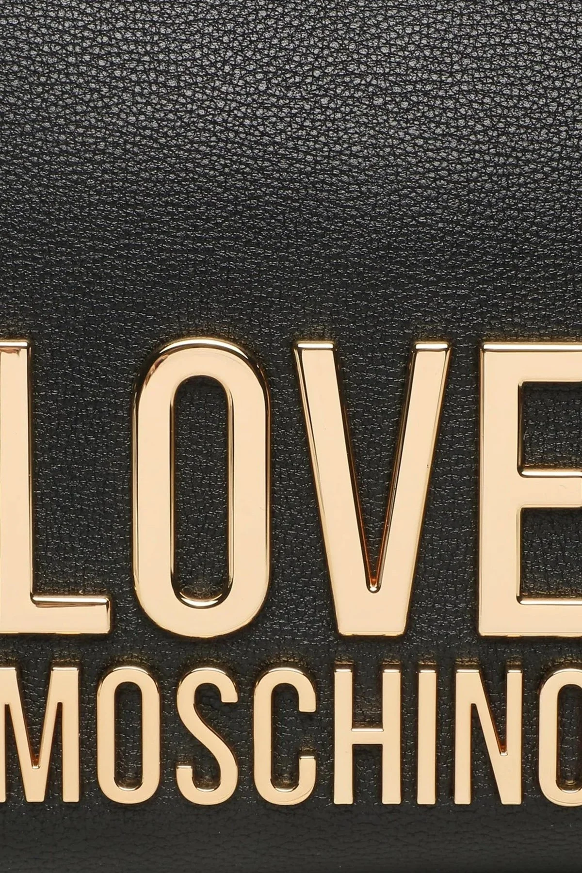 Love Moschino Çıkarılabilir Logo Detaylı Fermuarlı Zincir Askılı Bayan Çanta JC4108PP1HLI0000 SİYAH - 2