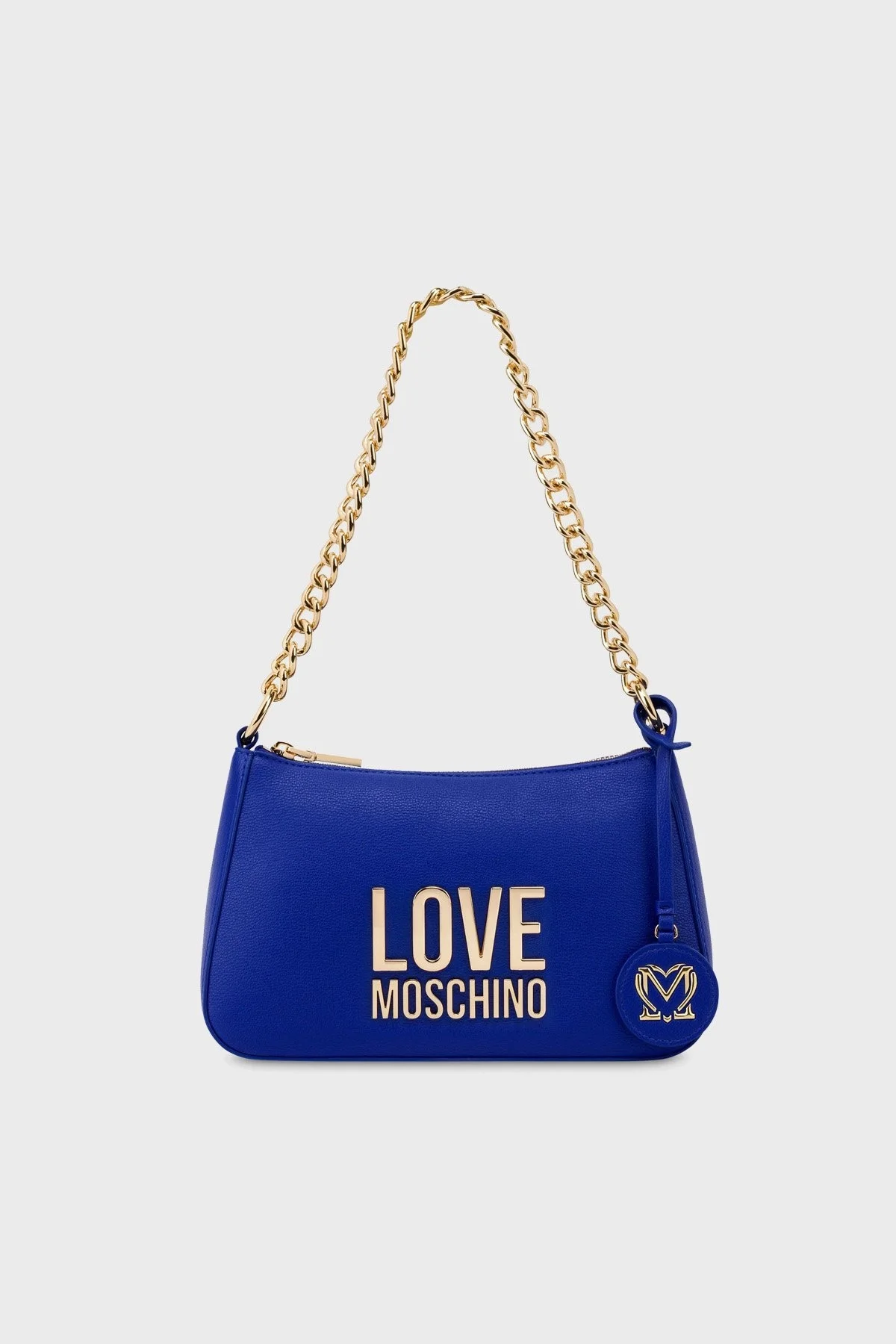 Love Moschino Çıkarılabilir Logo Detaylı Fermuarlı Zincir Askılı Bayan Çanta JC4108PP1HLI0753 SAKS - 1
