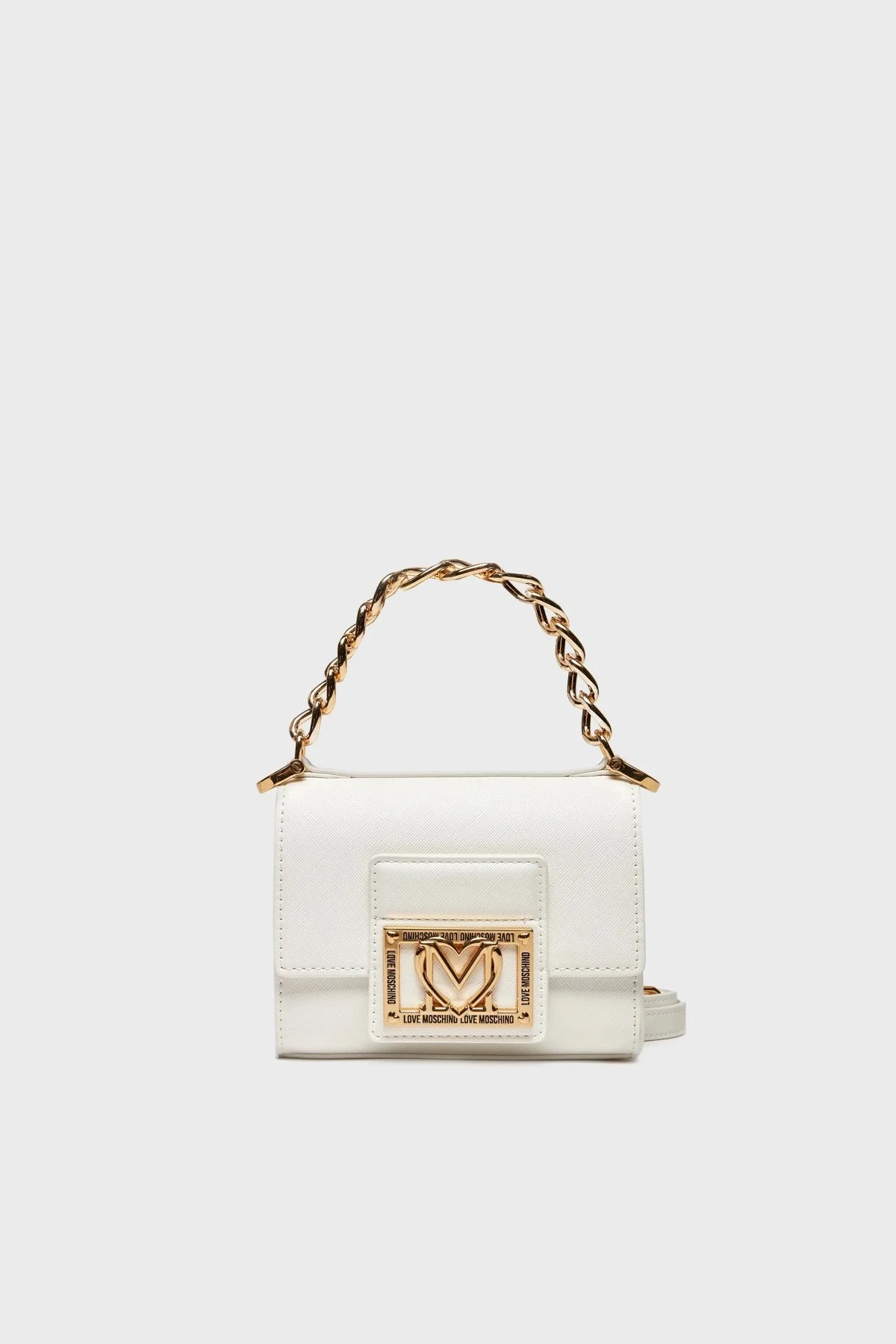 Love Moschino Çıkarılabilir Omuz Askılı Mini Bayan Çanta JC4330PP0IKS0100 BEYAZ - 1