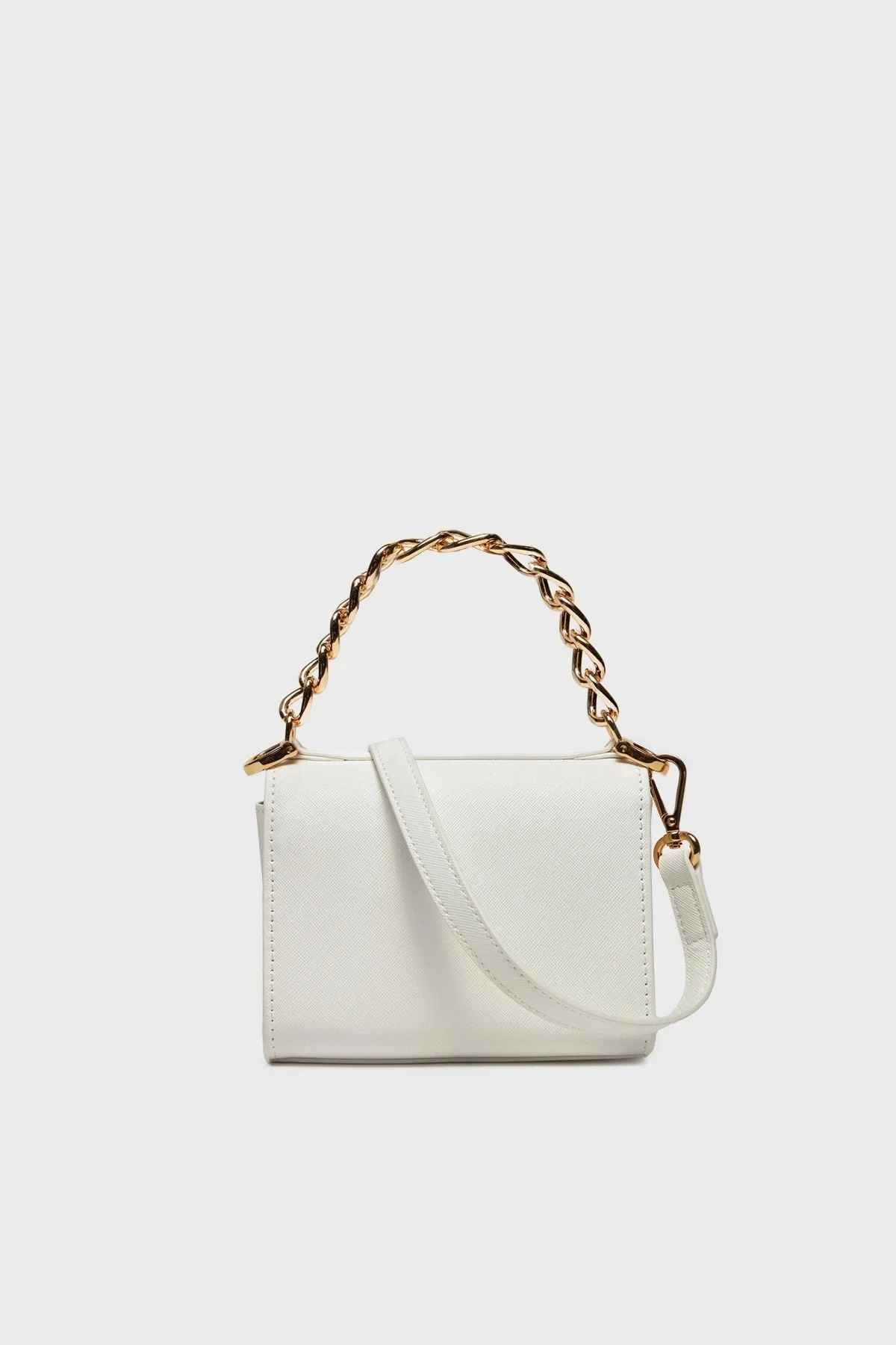 Love Moschino Çıkarılabilir Omuz Askılı Mini Bayan Çanta JC4330PP0IKS0100 BEYAZ - 4