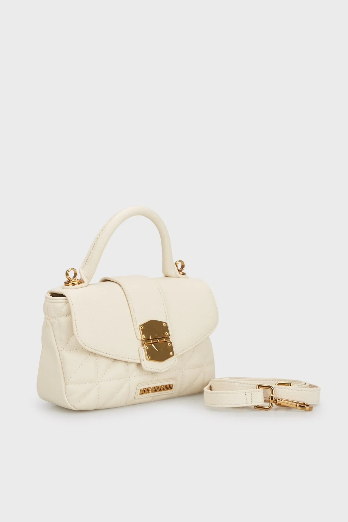 Love Moschino Çıkarılabilir Uzatma Askılı Bayan Çanta JC4047PP1ILI0129 EKRU - 2