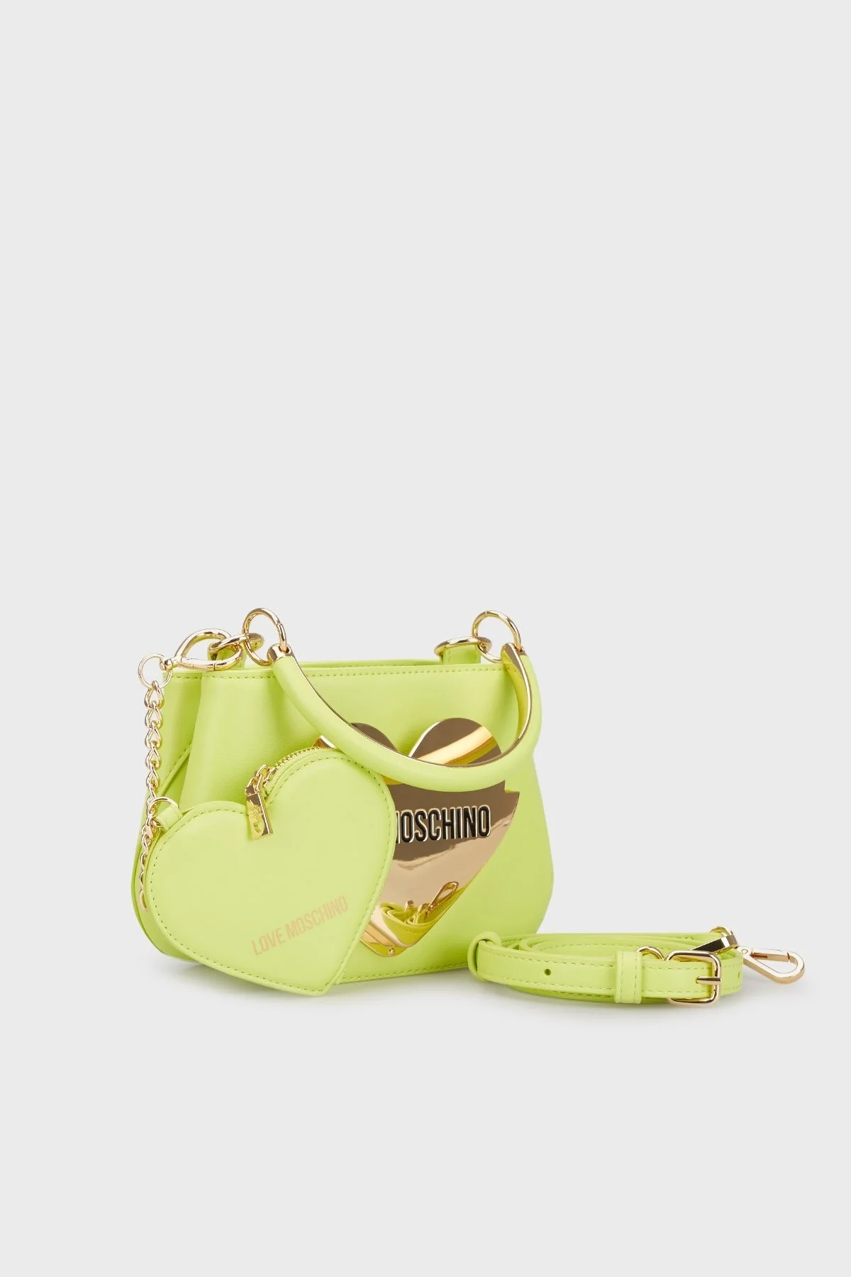Love Moschino Çıkarılabilir Uzatma Askılı Bayan Çanta JC4129PP1ILO0404 FISTIK YEŞİL - 2