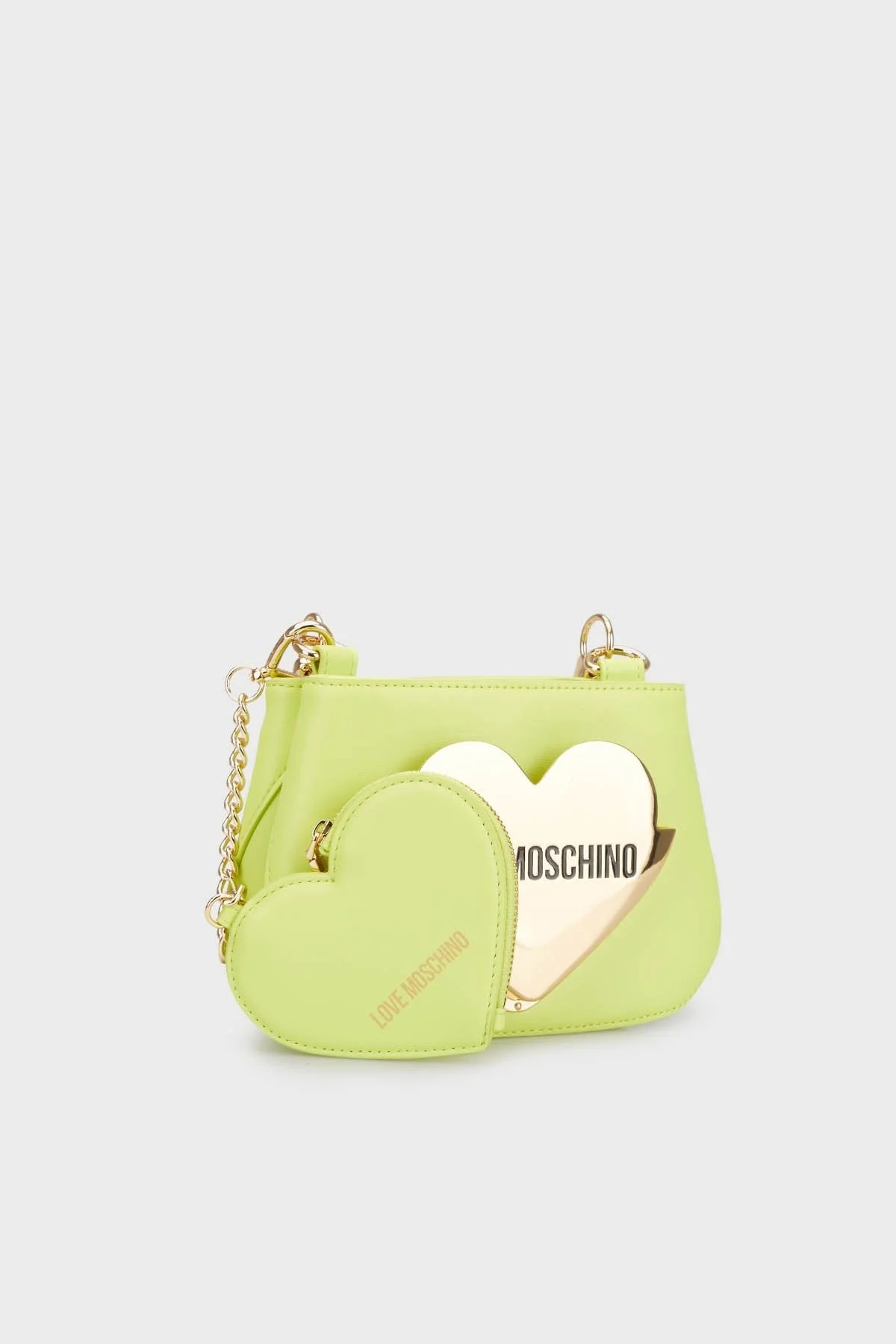 Love Moschino Çıkarılabilir Uzatma Askılı Bayan Çanta JC4129PP1ILO0404 FISTIK YEŞİL - 3