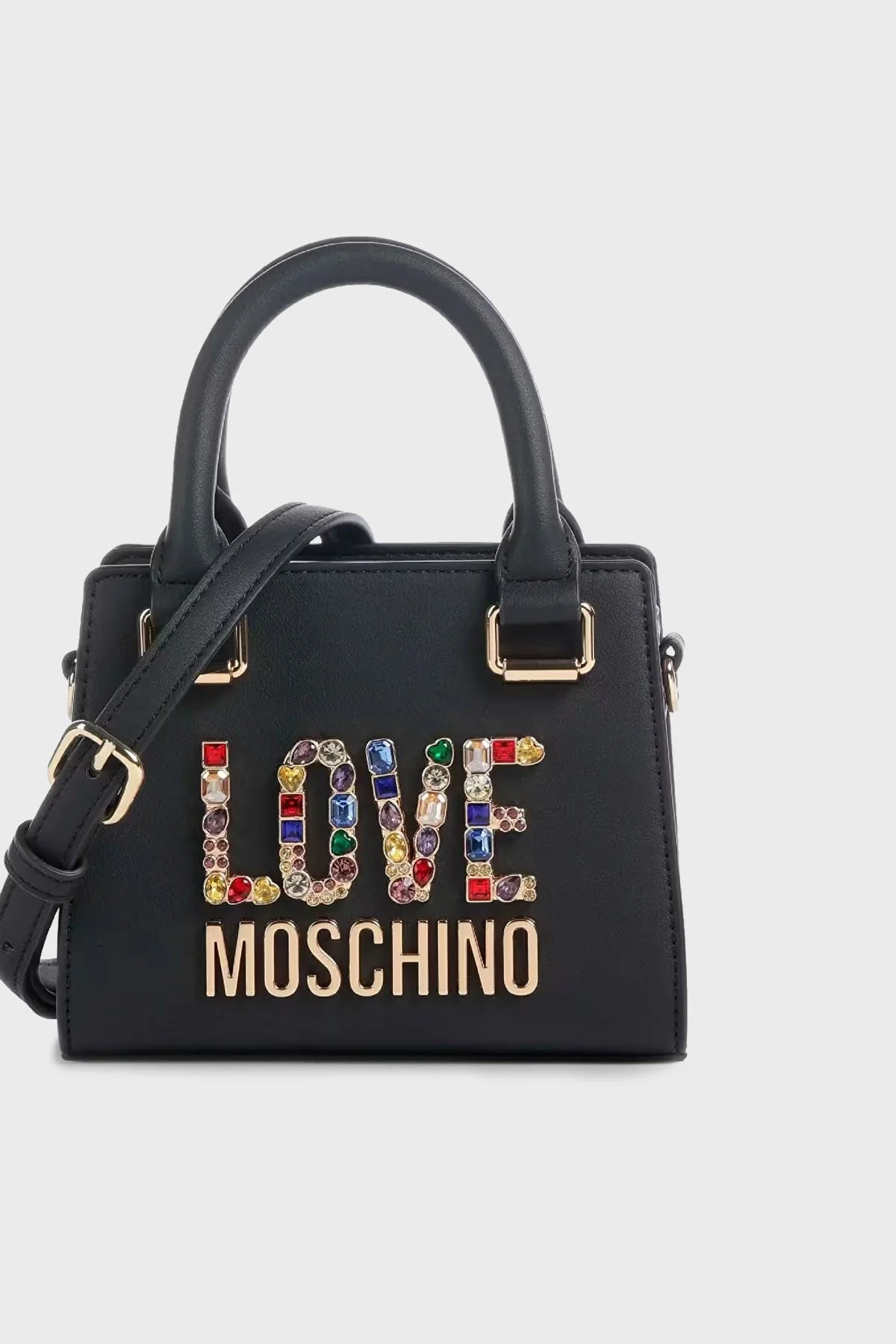 Love Moschino Çıkarılabilir Uzatma Askılı Bayan Çanta JC4336PP0IKJ0000 SİYAH - 1