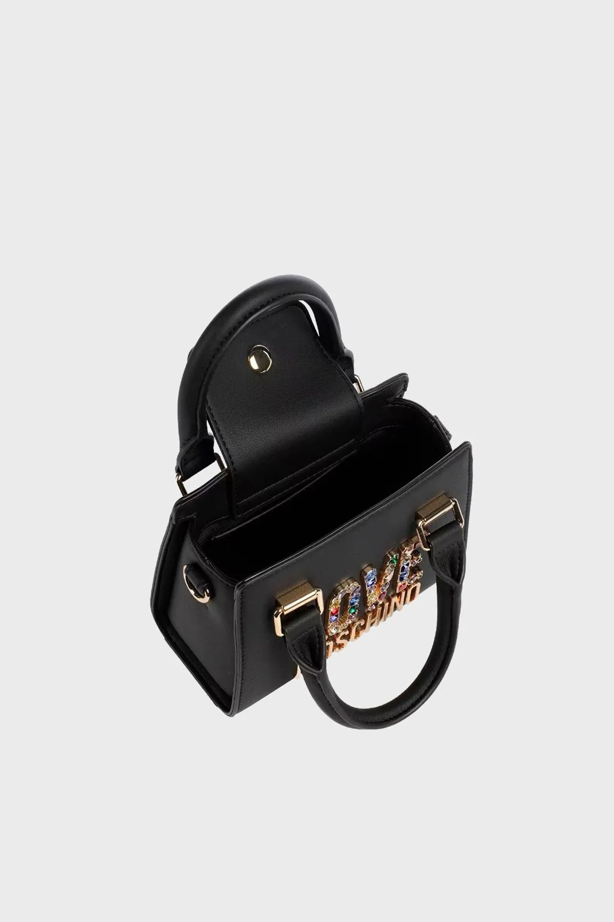 Love Moschino Çıkarılabilir Uzatma Askılı Bayan Çanta JC4336PP0IKJ0000 SİYAH - 5