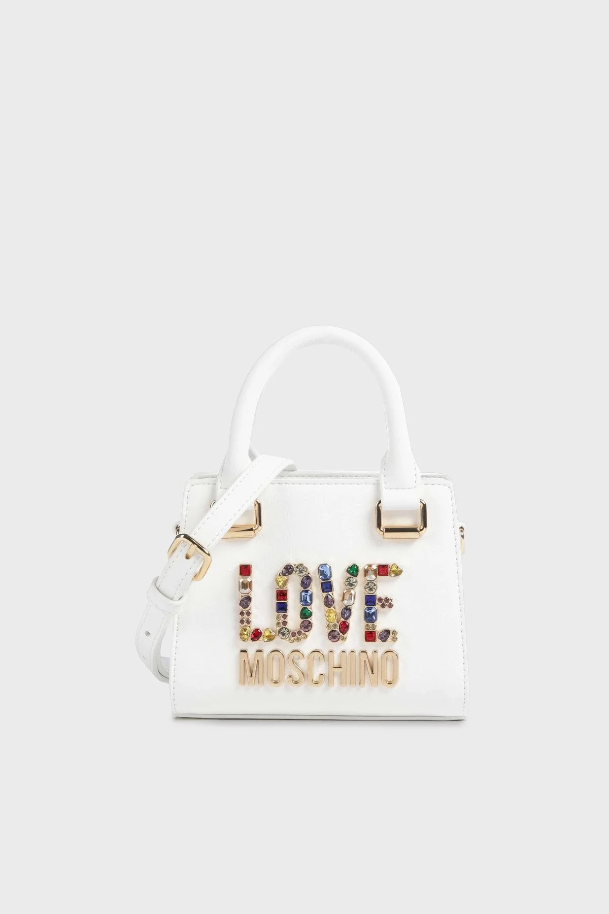 Love Moschino Çıkarılabilir Uzatma Askılı Bayan Çanta JC4336PP0IKJ0100 BEYAZ - 1
