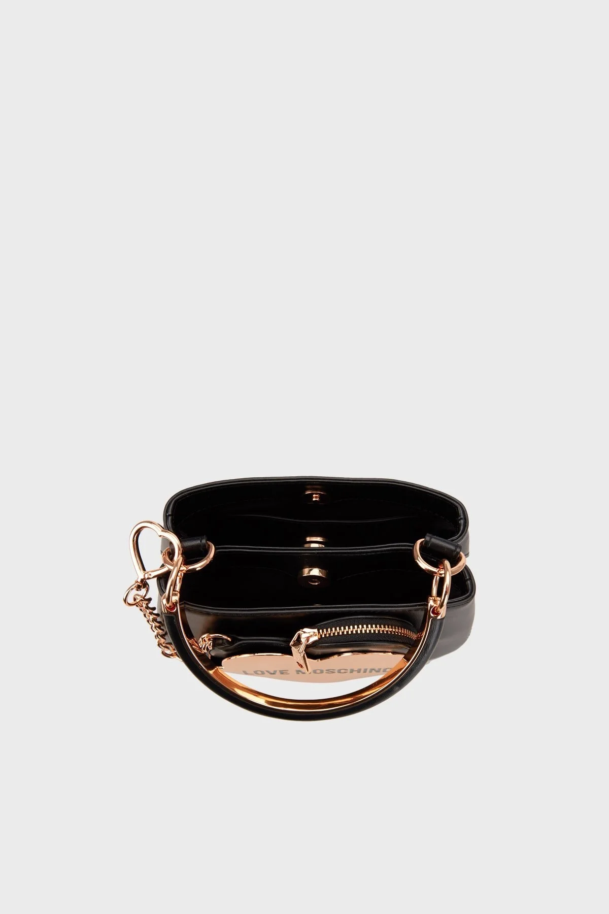 Love Moschino Çıkarılabilir Uzatma Askılı Zincir Detaylı Bayan Çanta JC4129PP1ILO0000 SİYAH - 4