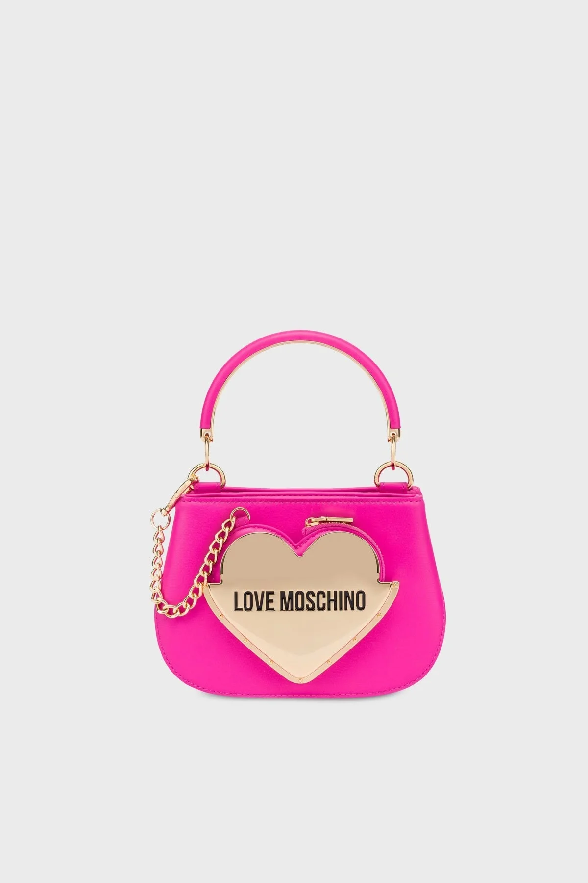 Love Moschino Çıkarılabilir Uzatma Askılı Zincir Detaylı Bayan Çanta JC4129PP1ILO0615 FUŞYA - 1