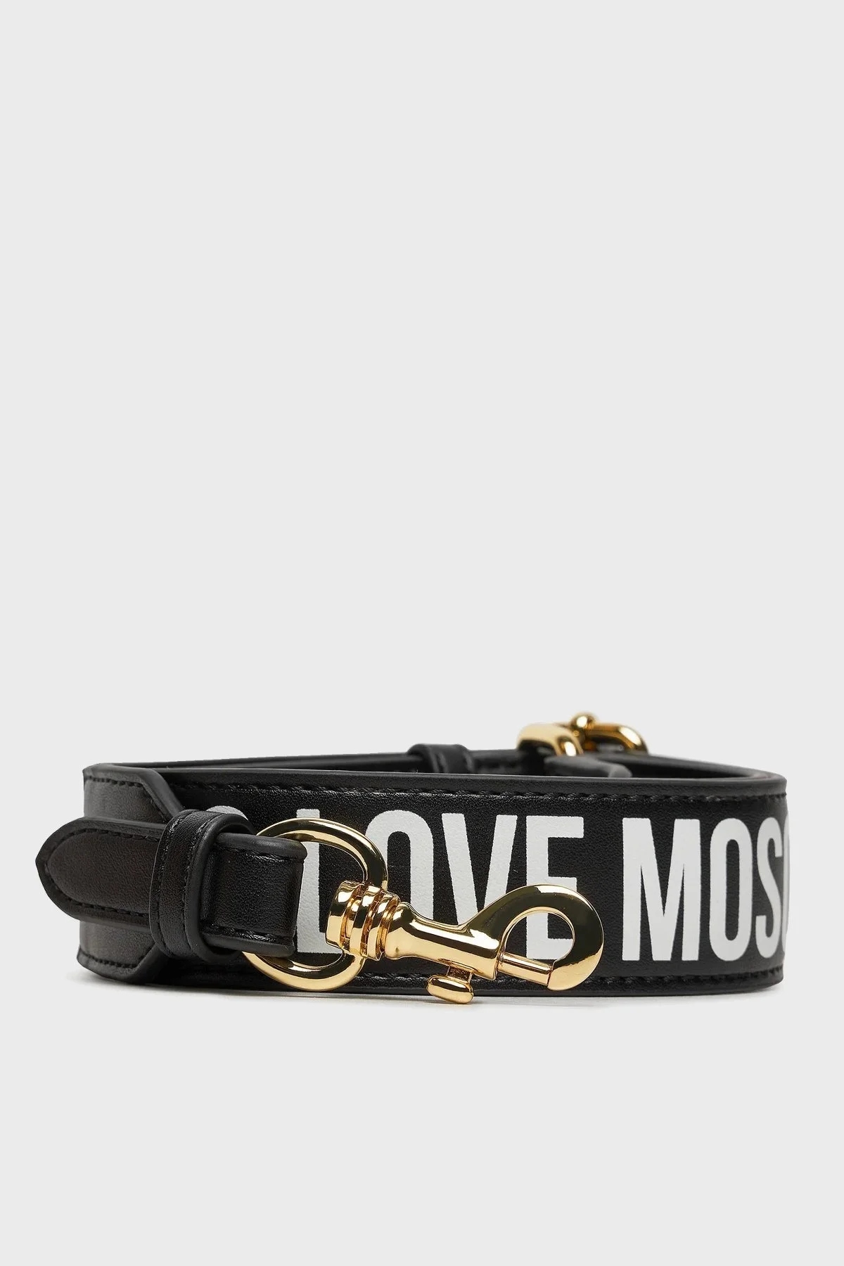 Love Moschino Çıkarılabilir ve Ayarlanabilir Logolu Yedek Bayan Çanta Askısı JC6404PP1LLV100A SİYAH - 1