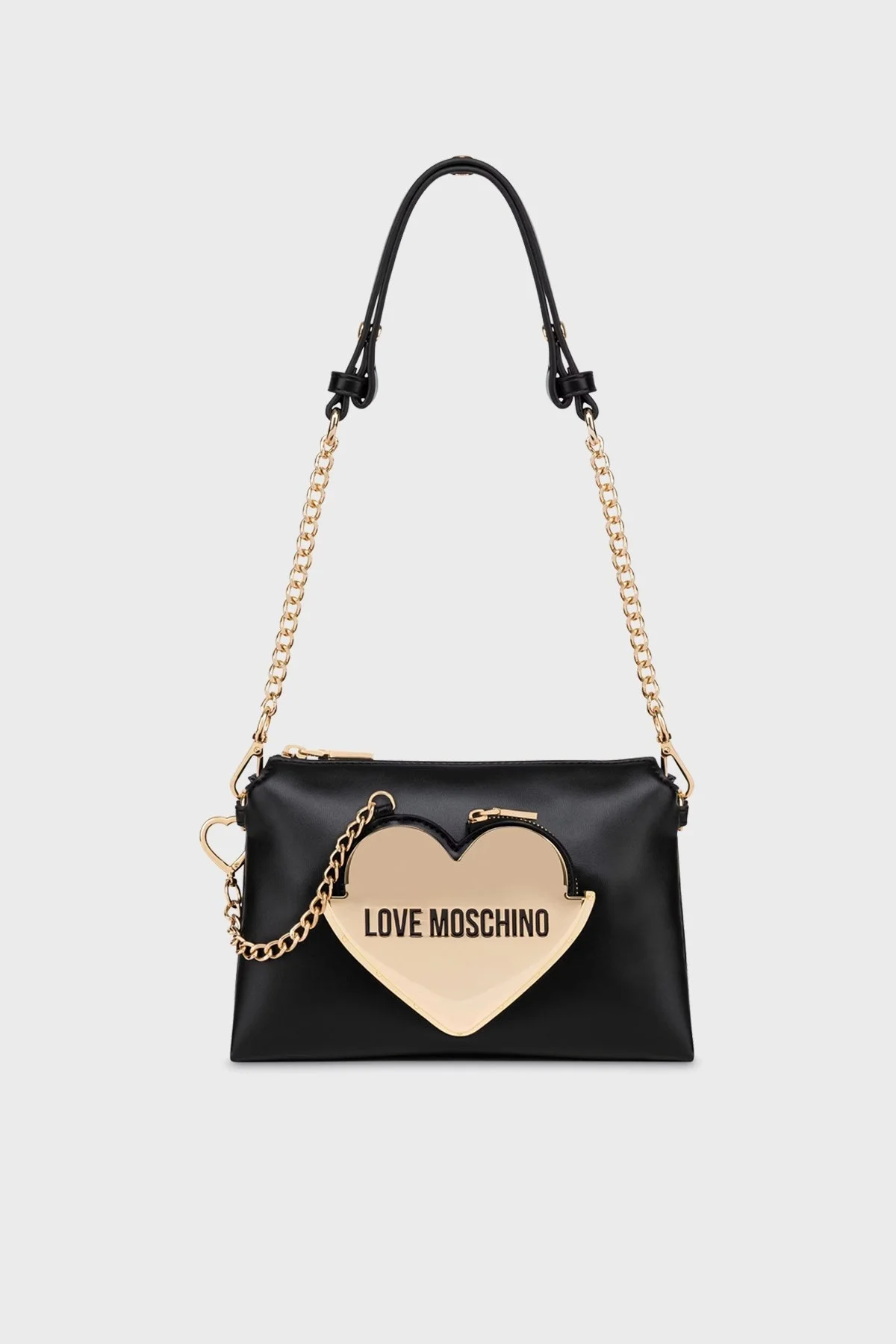 Love Moschino Çıkarılabilir Zincir Askılı Bayan Çanta JC4128PP1ILO0000 SİYAH - 1
